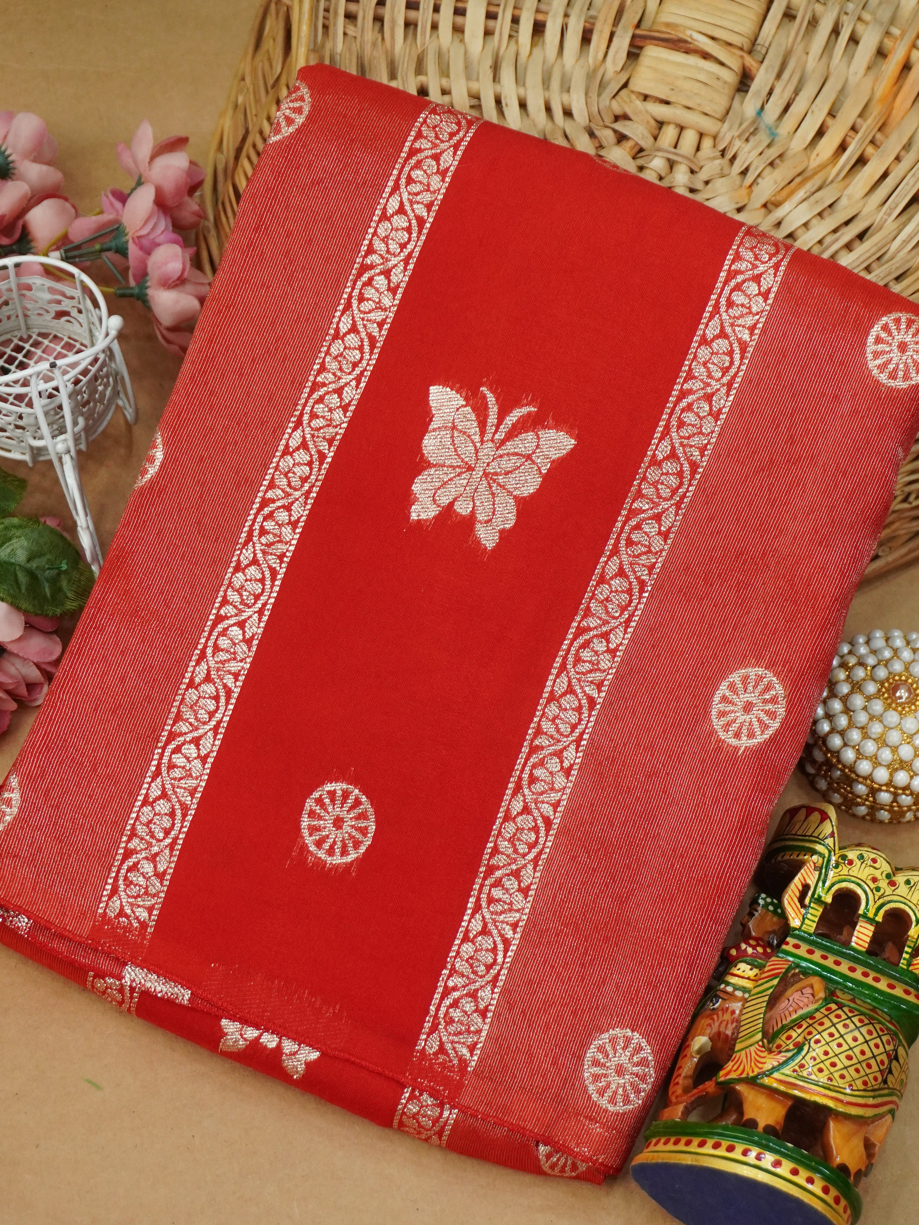 Viscose Georgette Saree | TTDS3162