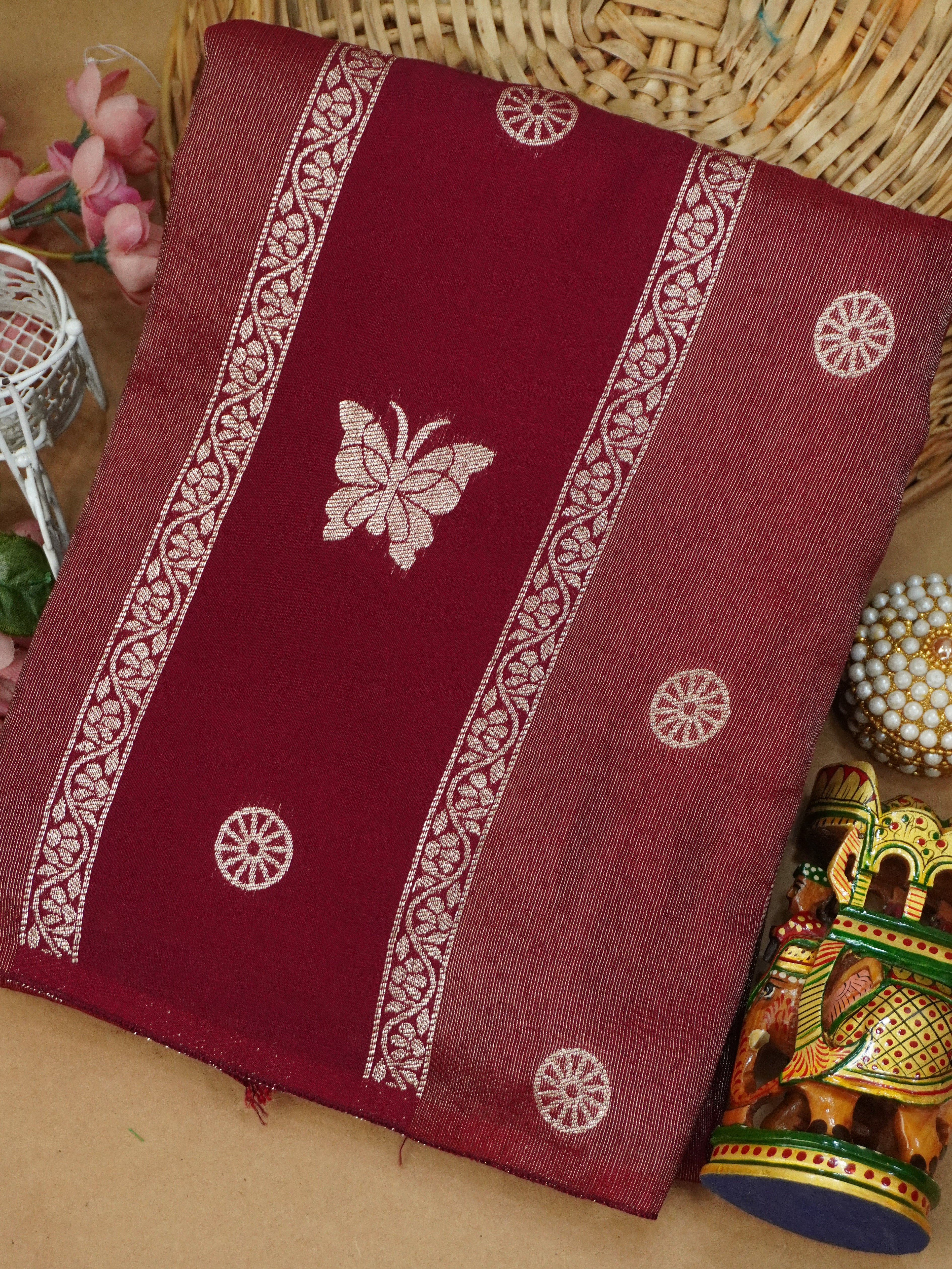 Viscose Georgette Saree | TTDS3162