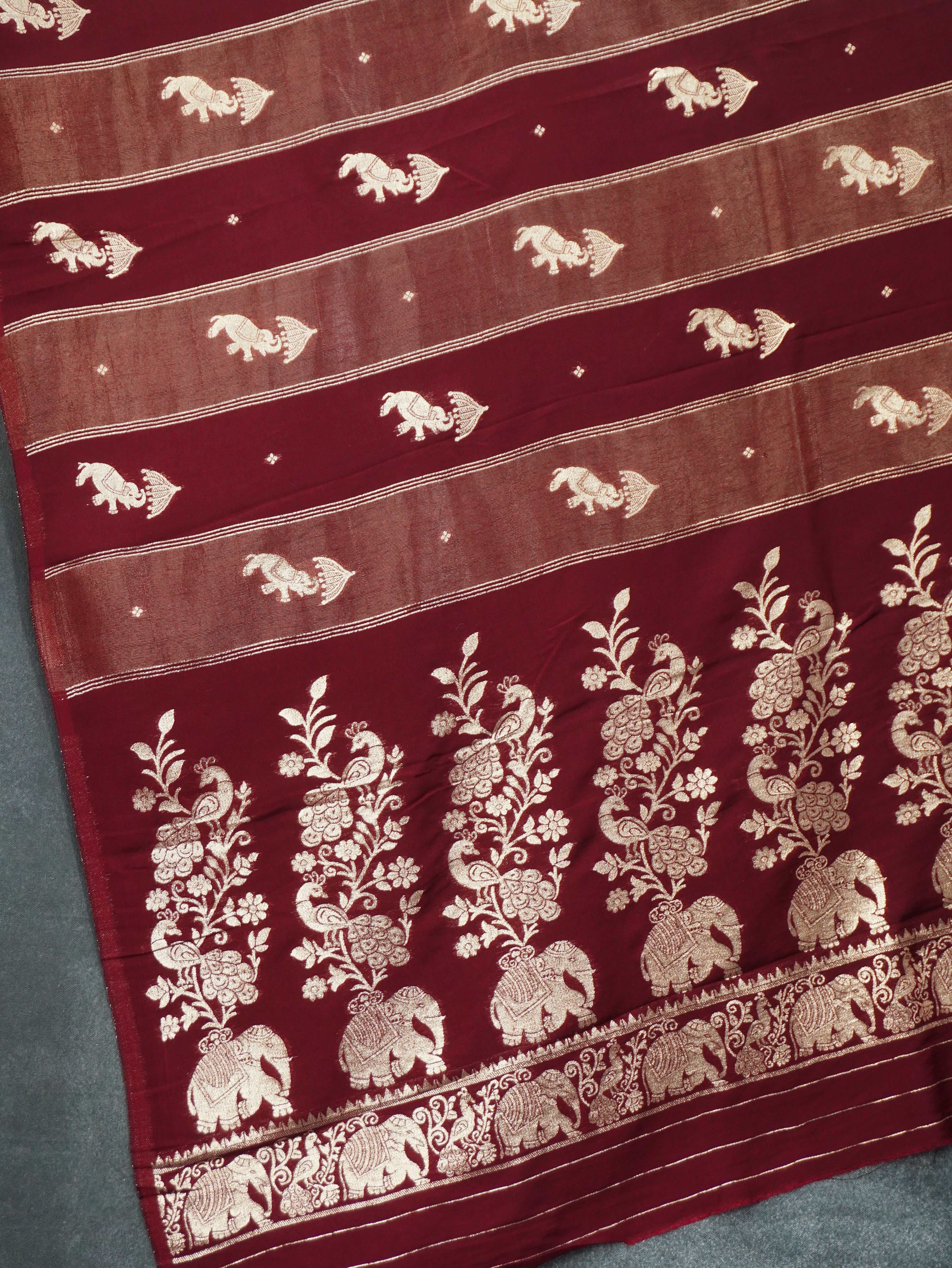 Viscose Georgette Saree | TTDS3161