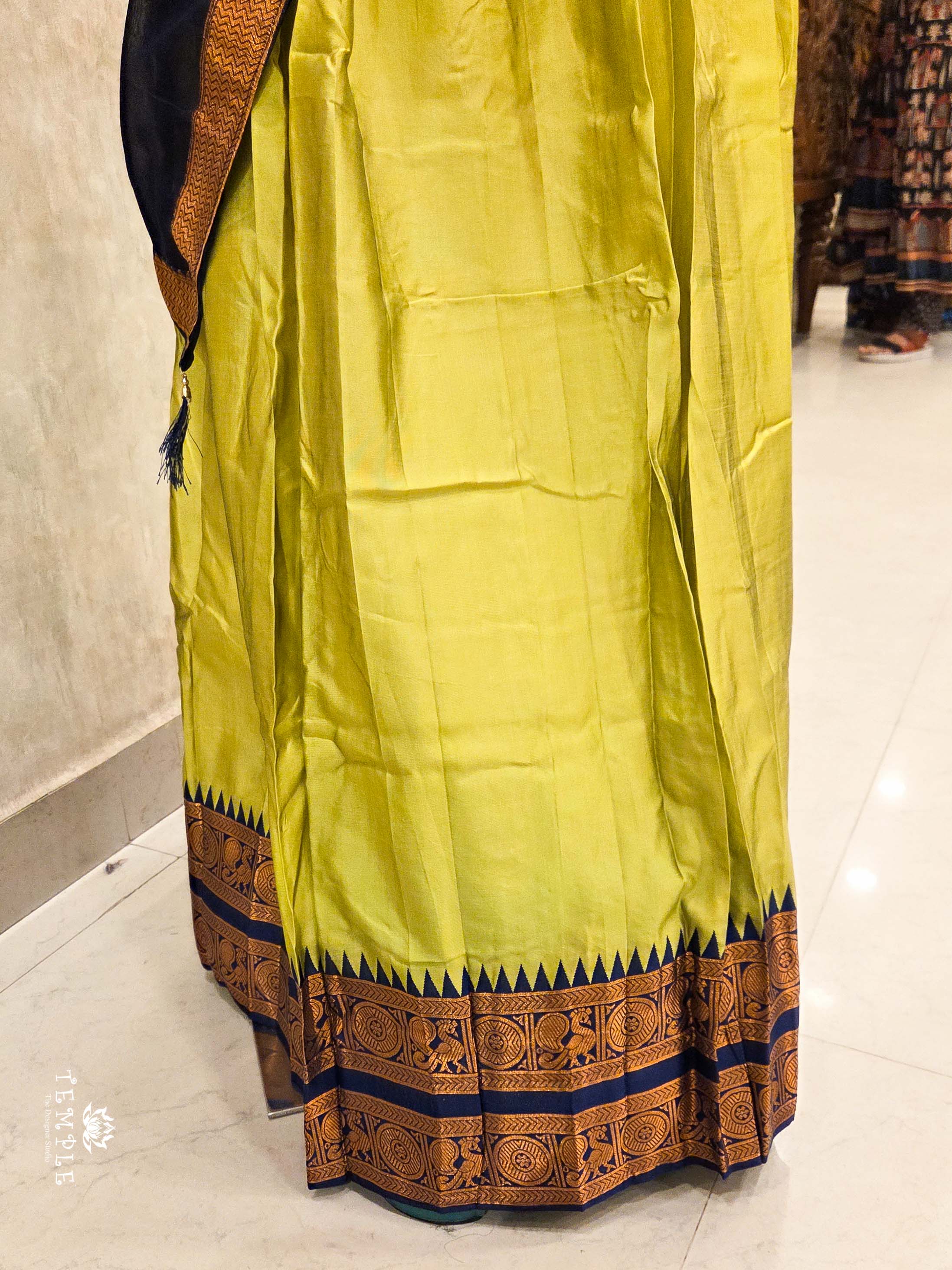 Silk Pattu Pavadai With Dhavani Set | TTDS2161