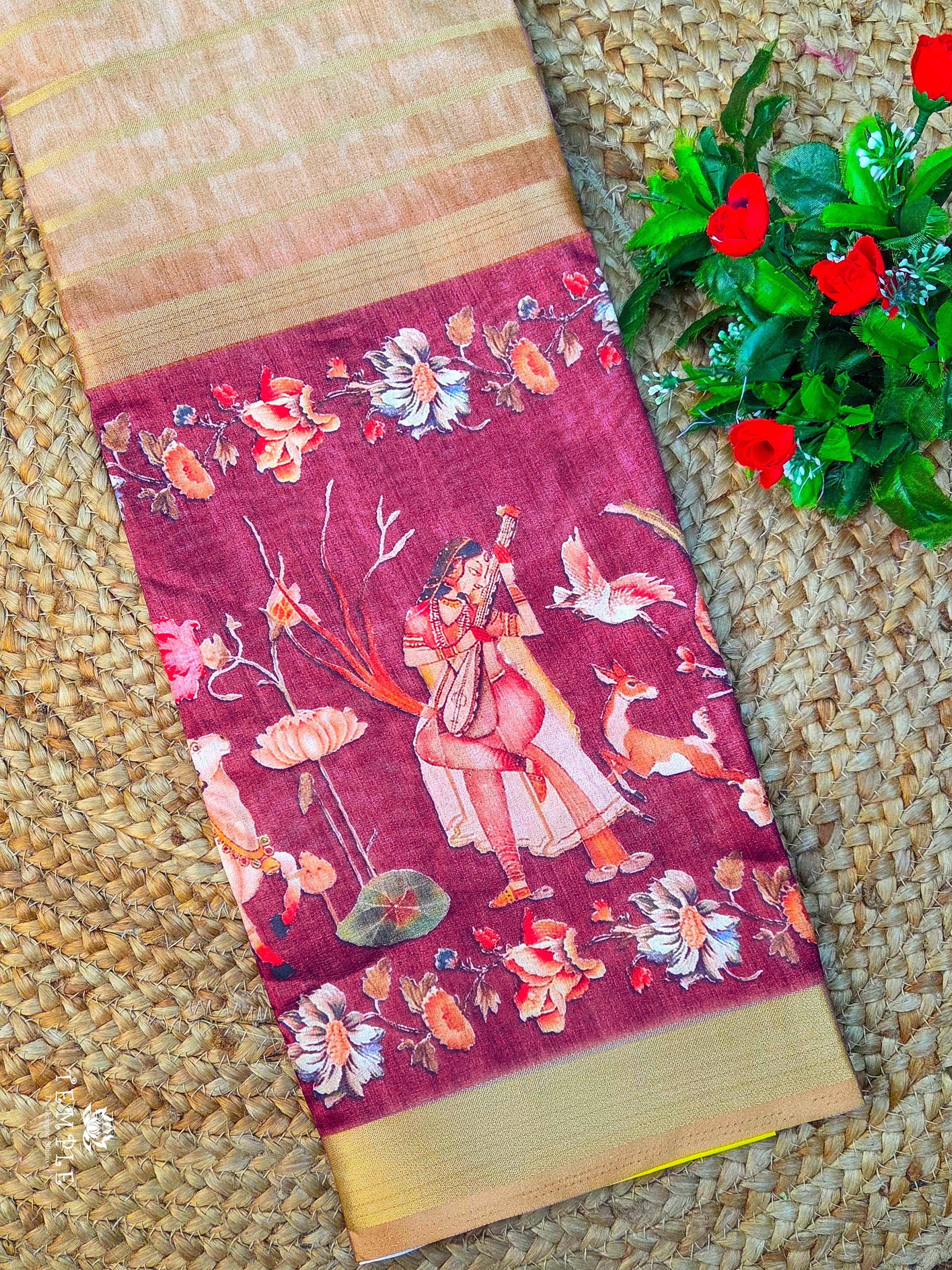 Printed Art Silk saree | TTDS2246