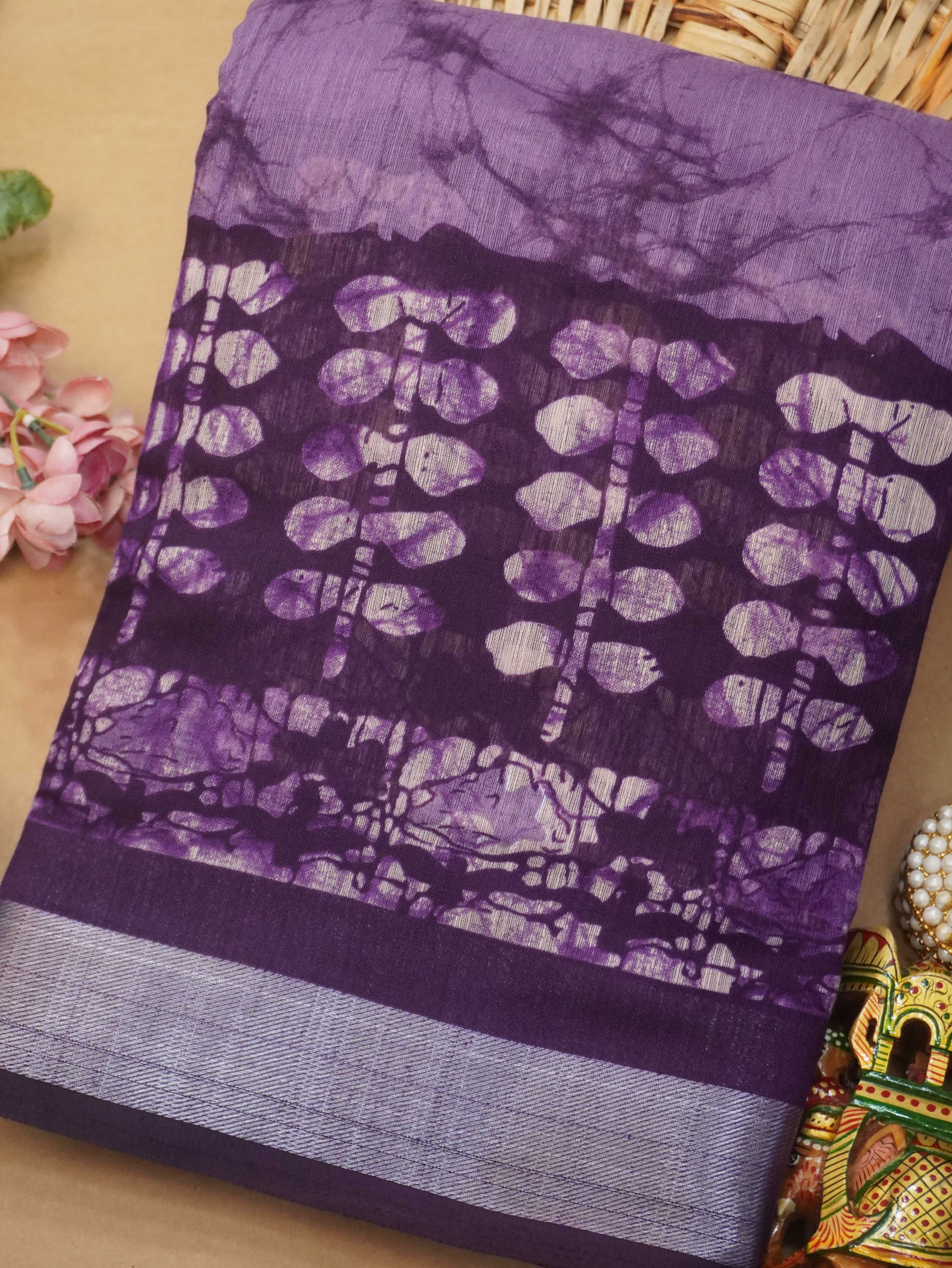 Chanderi Cotton Saree | TTDS3222