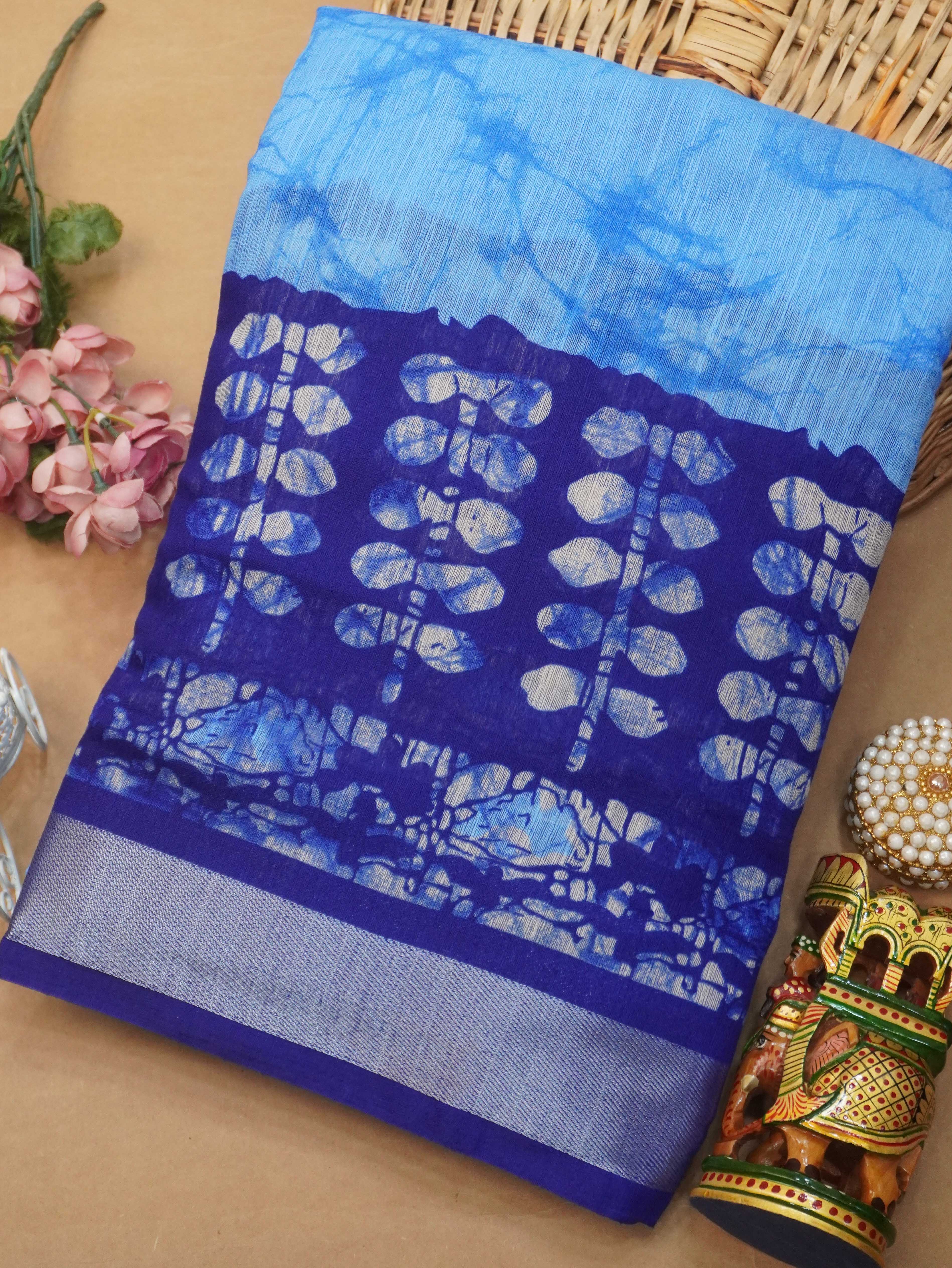 Chanderi Cotton Saree | TTDS3222