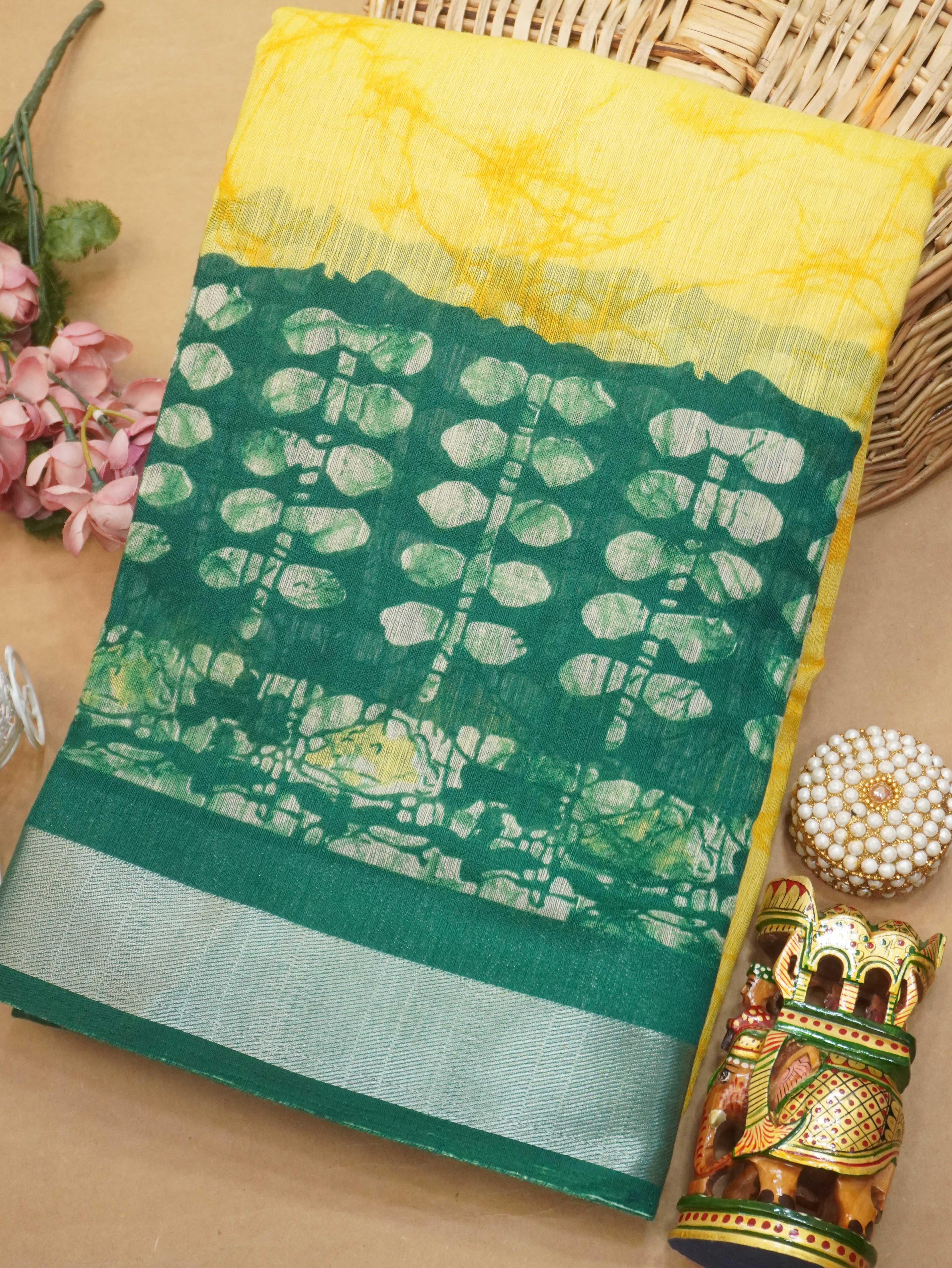 Chanderi Cotton Saree | TTDS3222