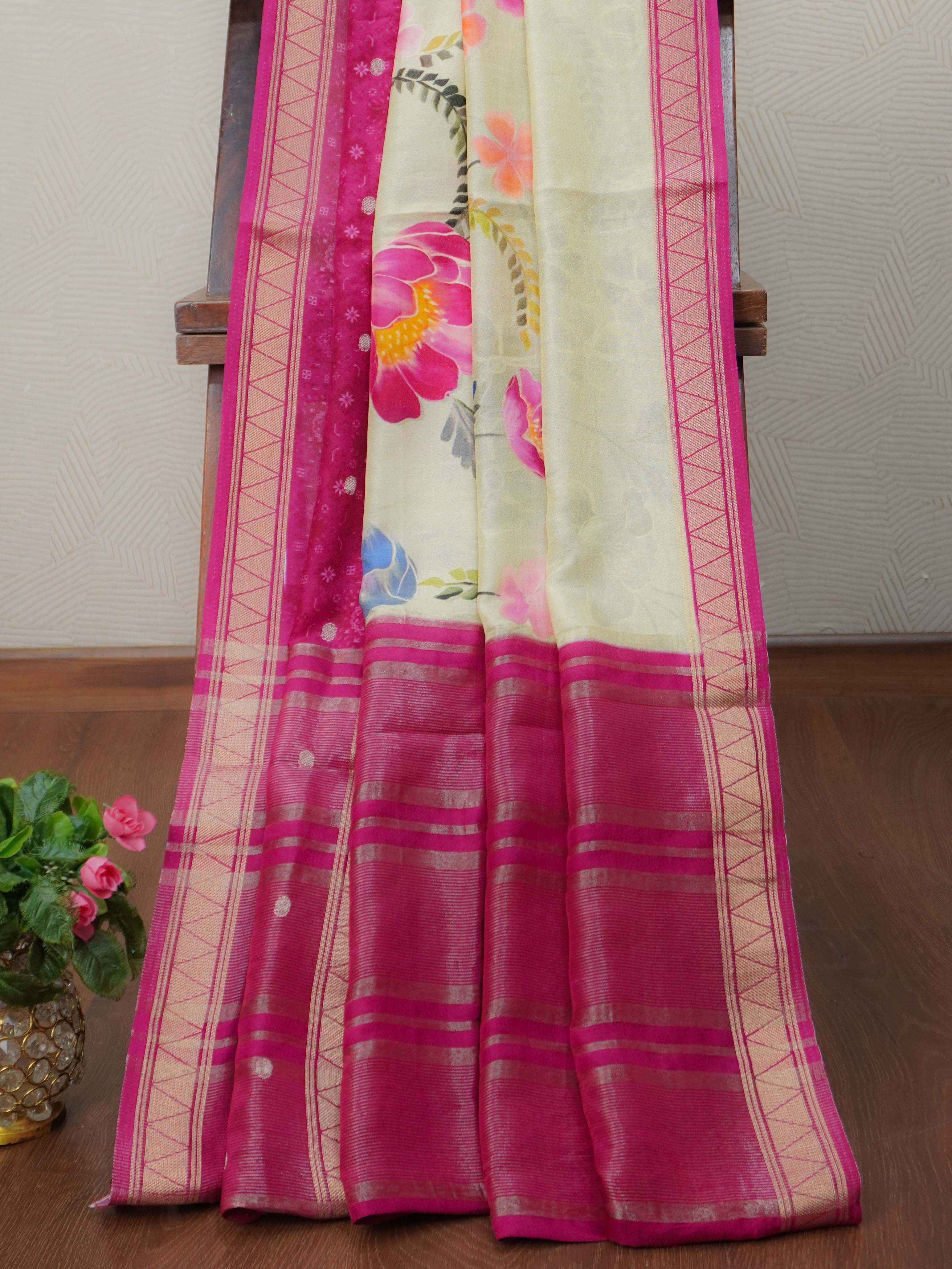 Premium Viscose Georgette Saree | TTDS2707