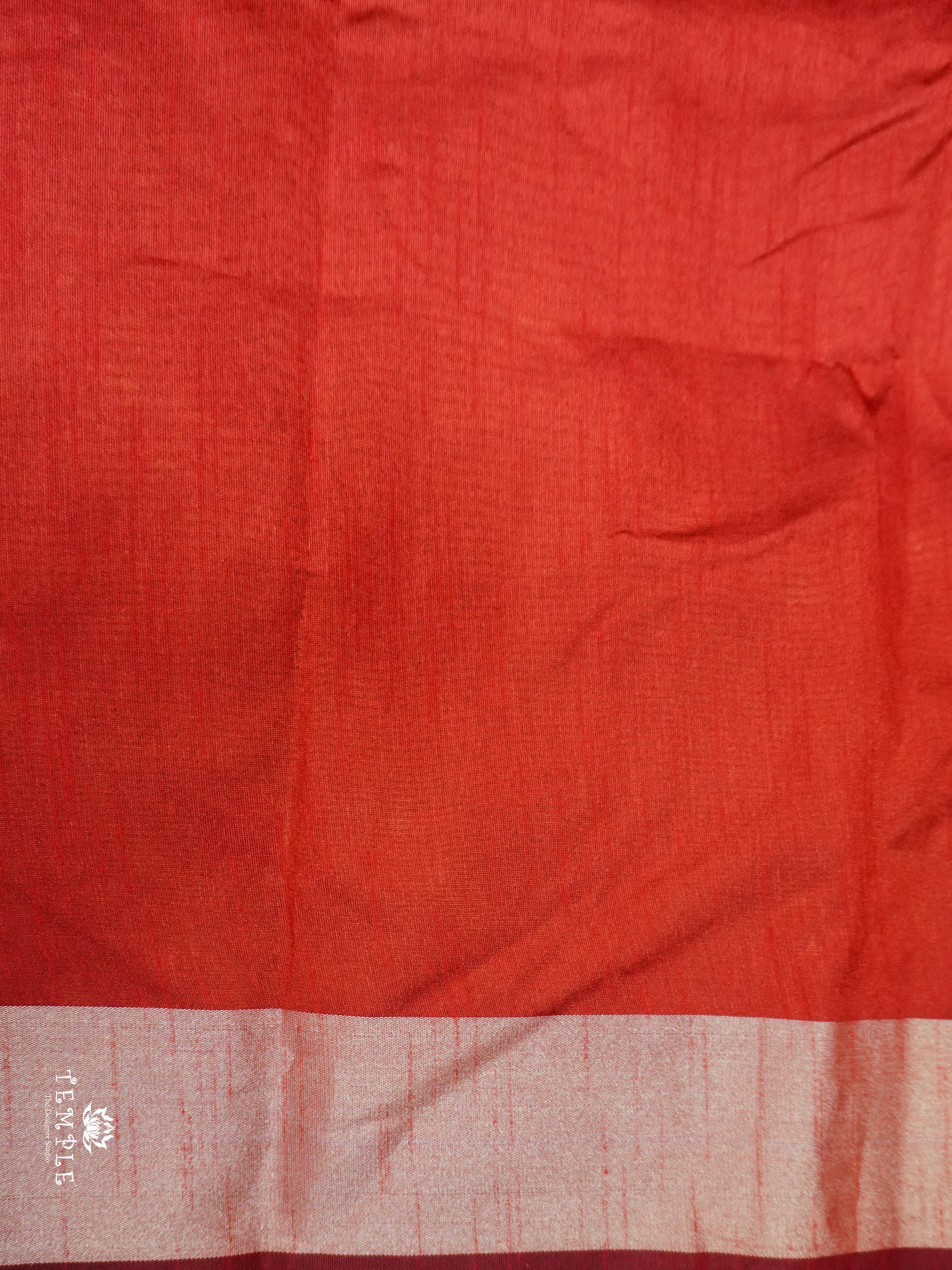 Raw Silk Saree With Zari & Thread Woven | TTDS1797