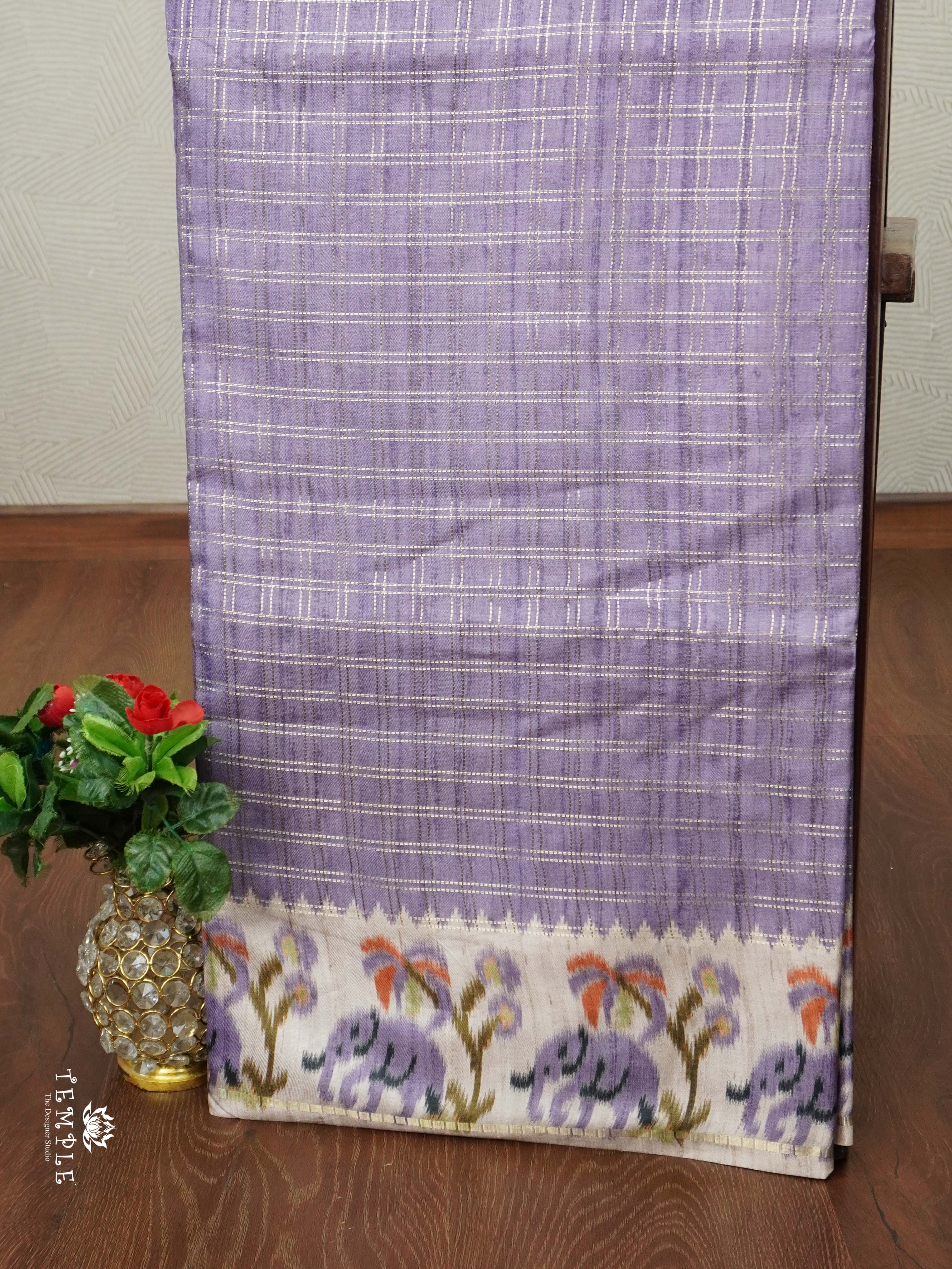 Calcutta Pattern Checked Saree | TTDS2282