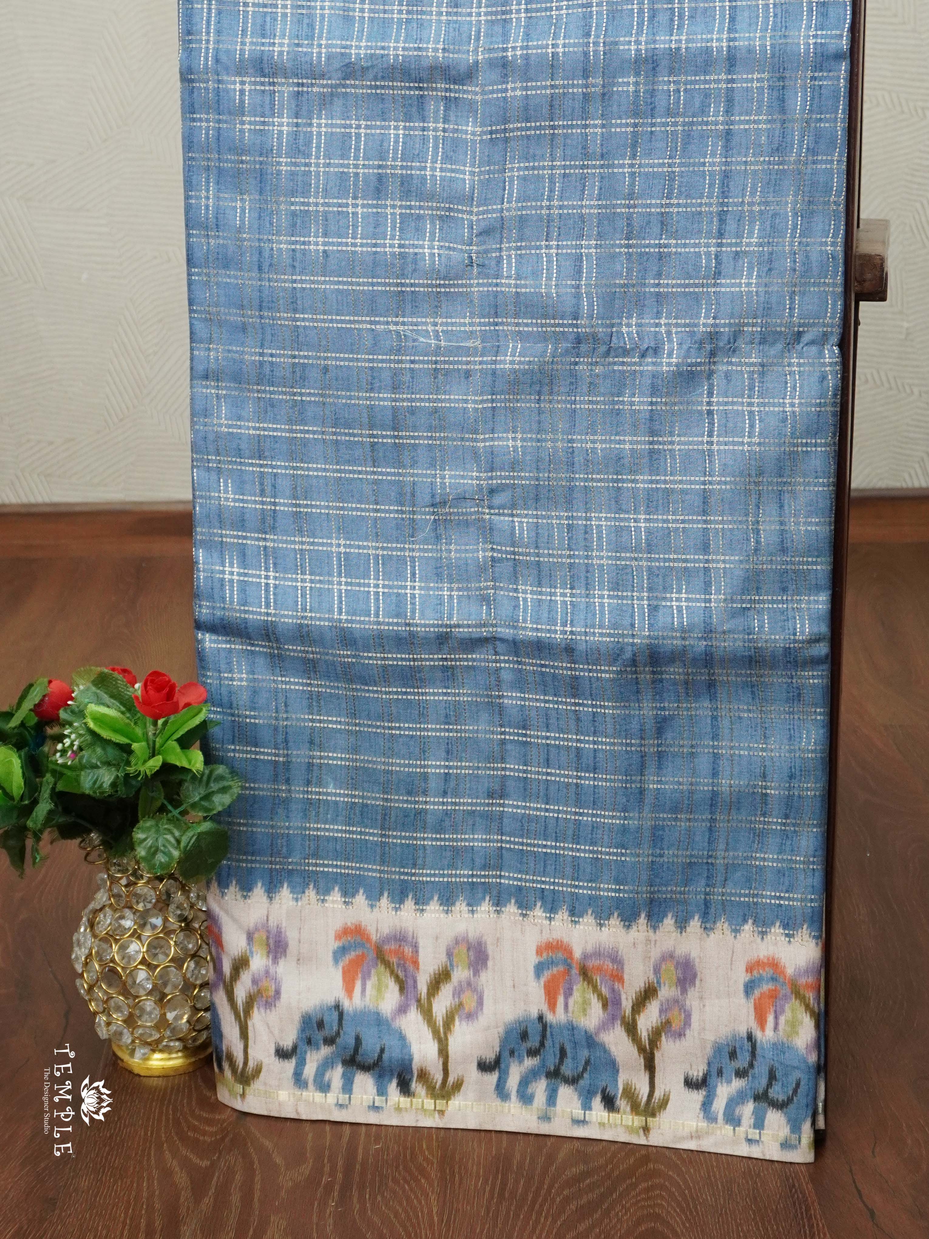 Calcutta Pattern Checked Saree | TTDS2282