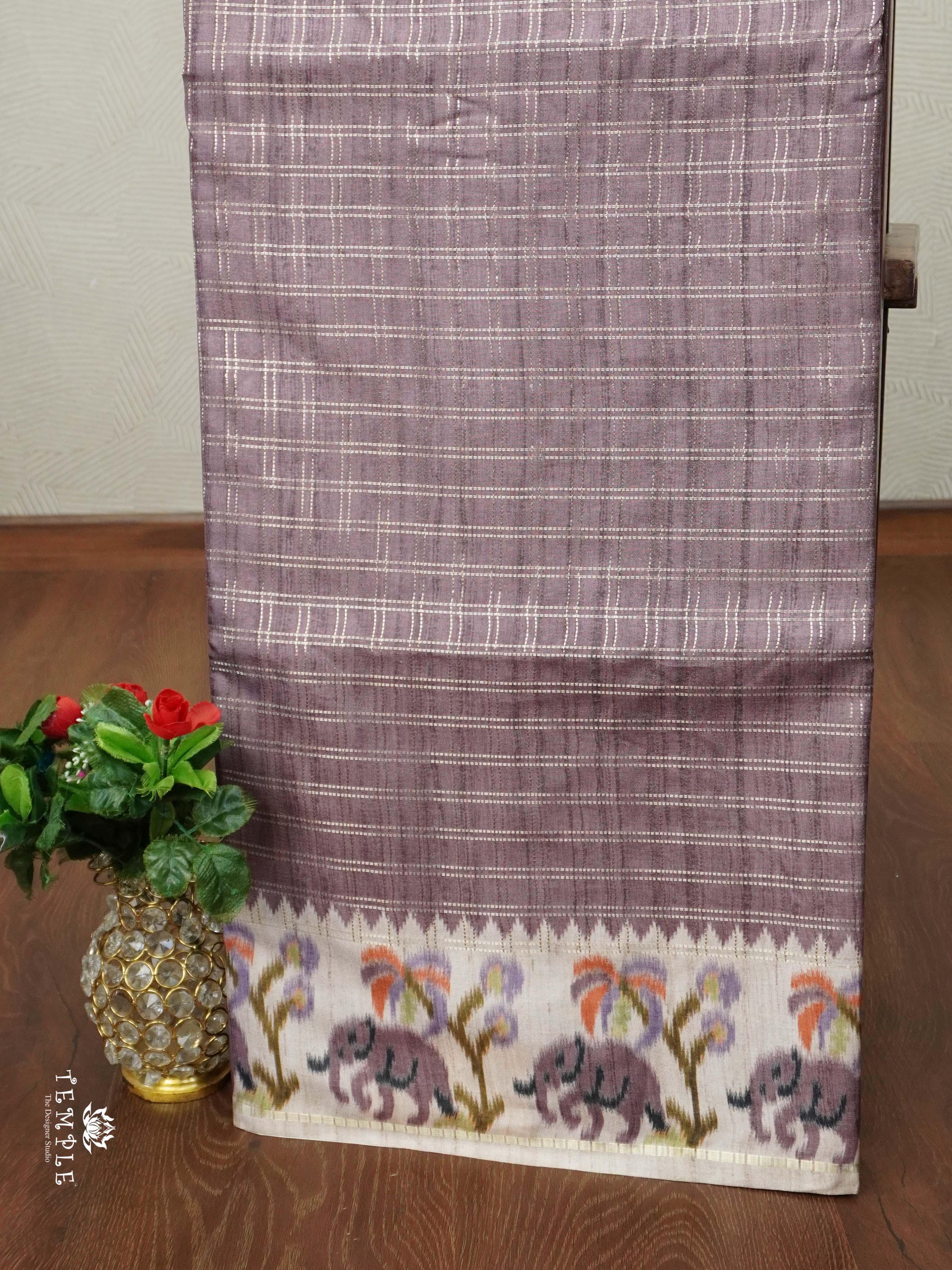 Calcutta Pattern Checked Saree | TTDS2282