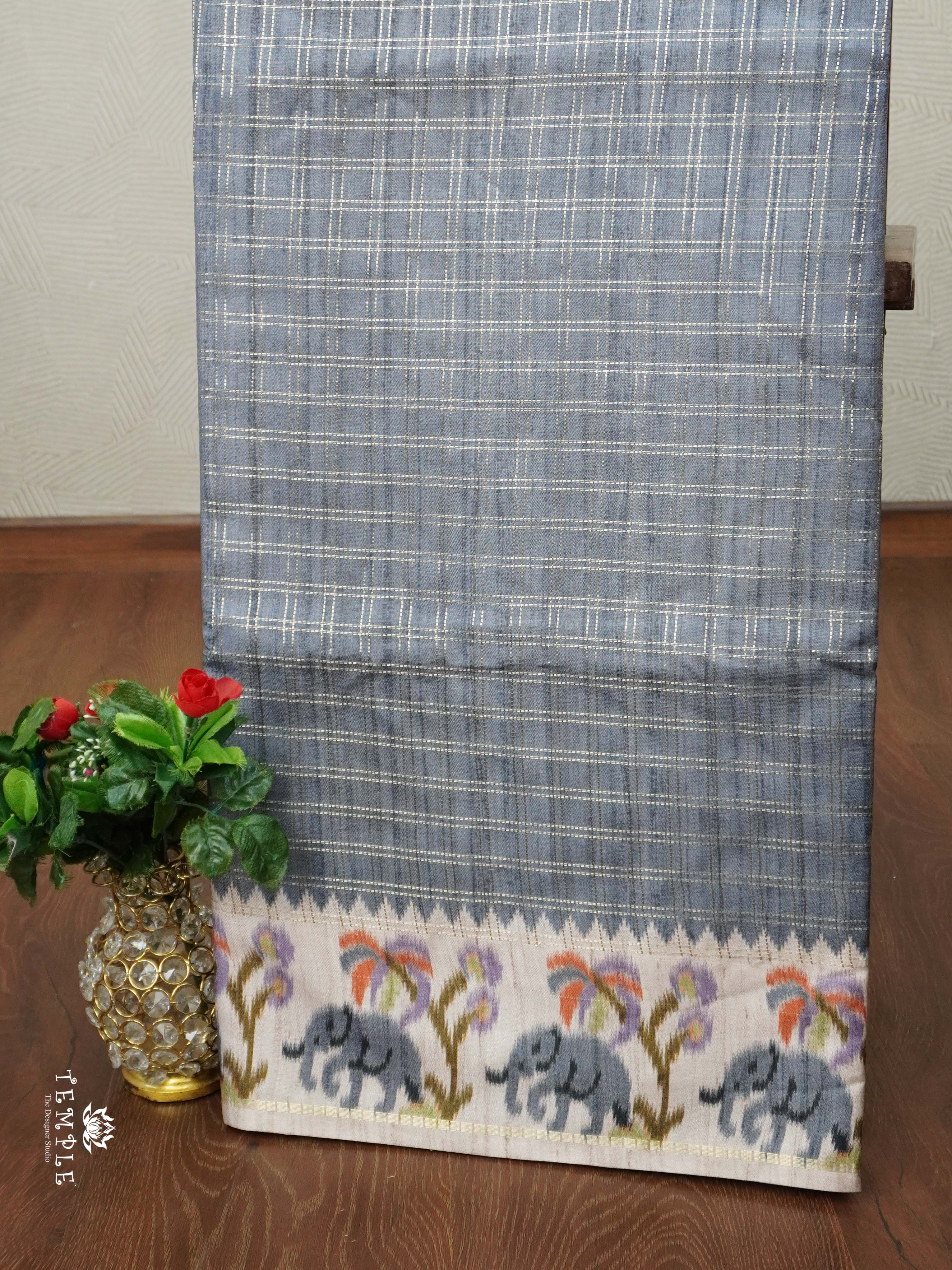 Calcutta Pattern Checked Saree | TTDS2282