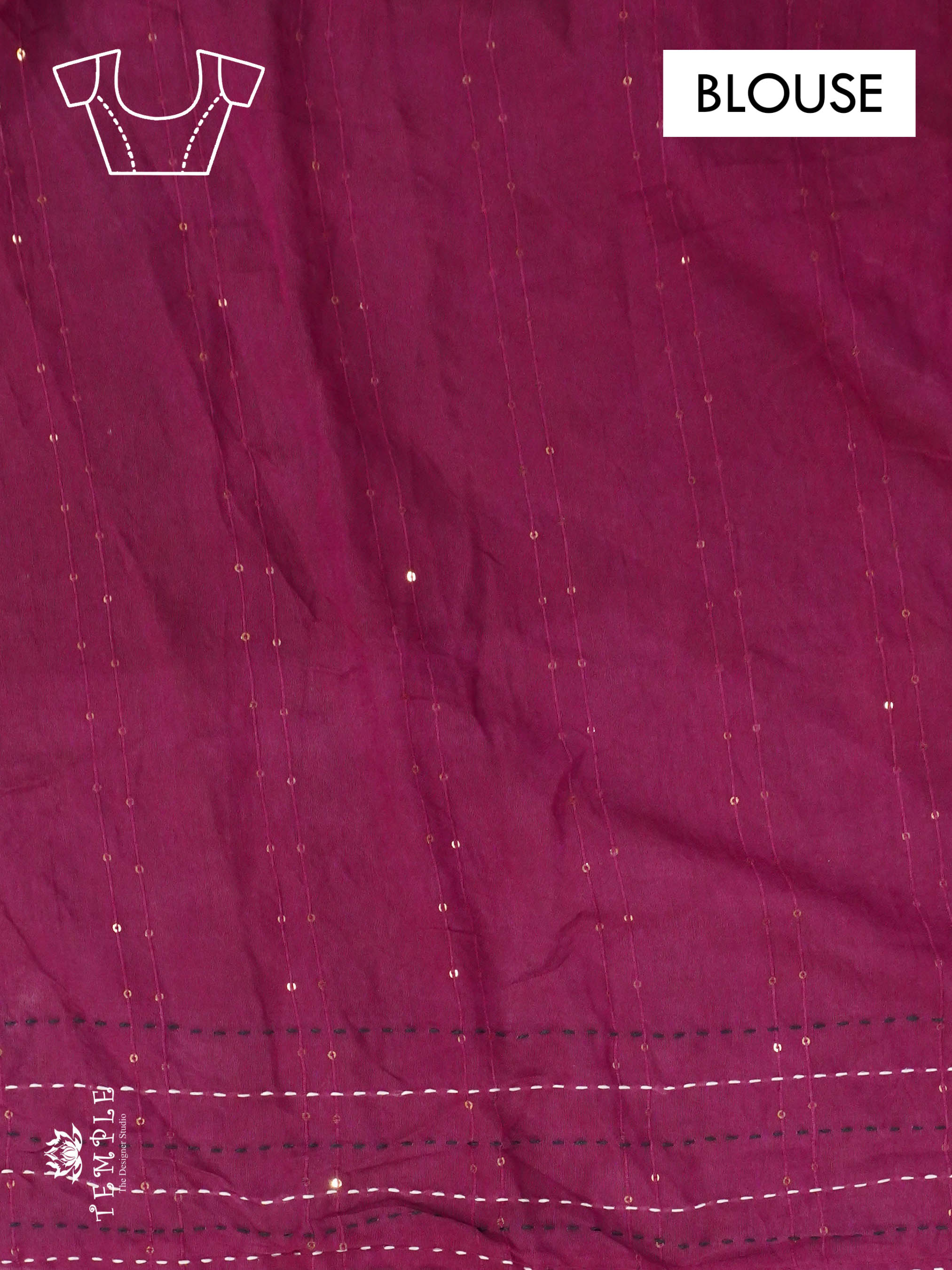 Batik Printed Saree With Kantha Work | TTDS1331 | Special Sale