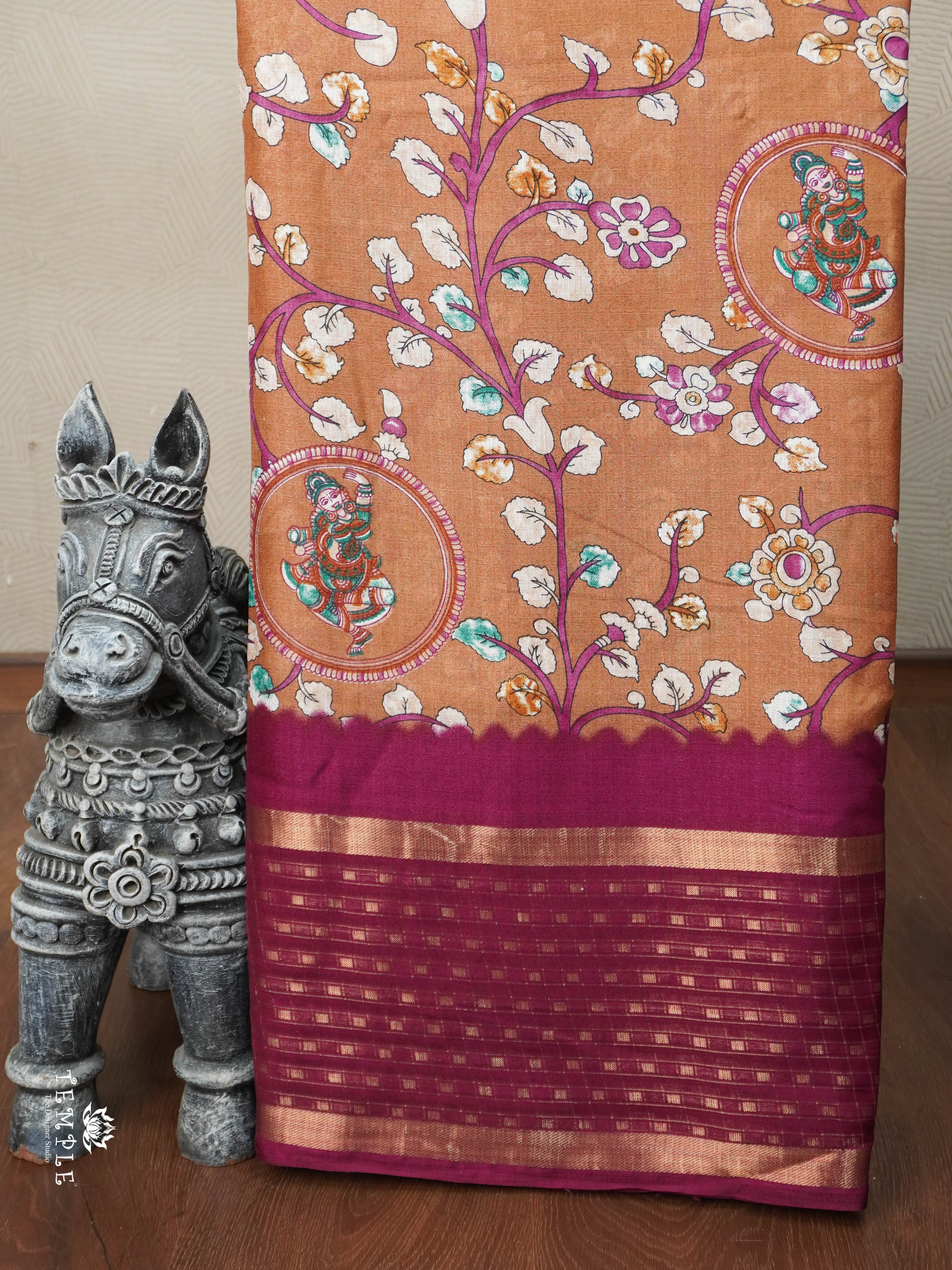 Printed Marshmallow Saree | TTDS2788