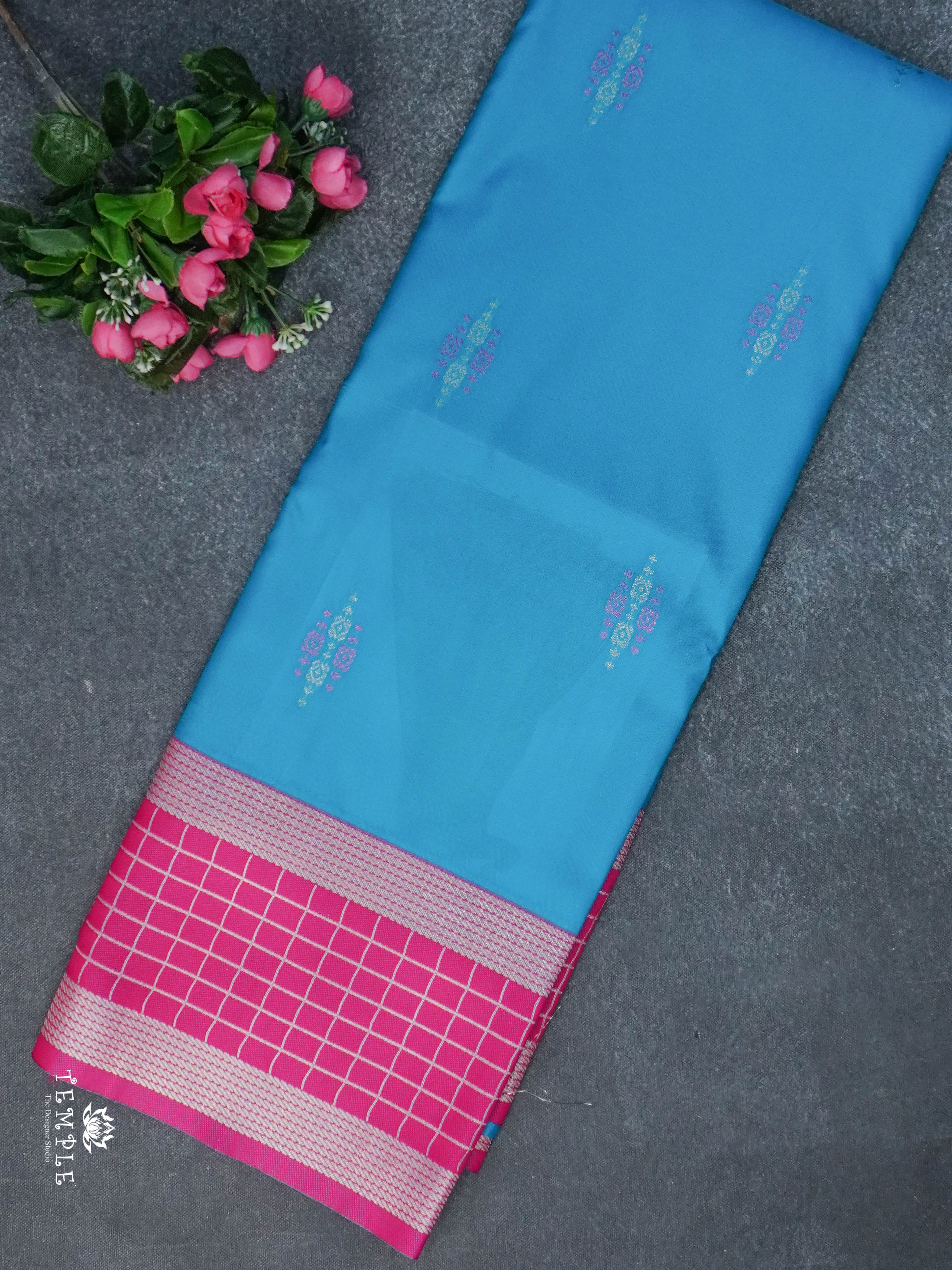 Contemporary Style Semi Kanchi Silk Saree | TTDS1795