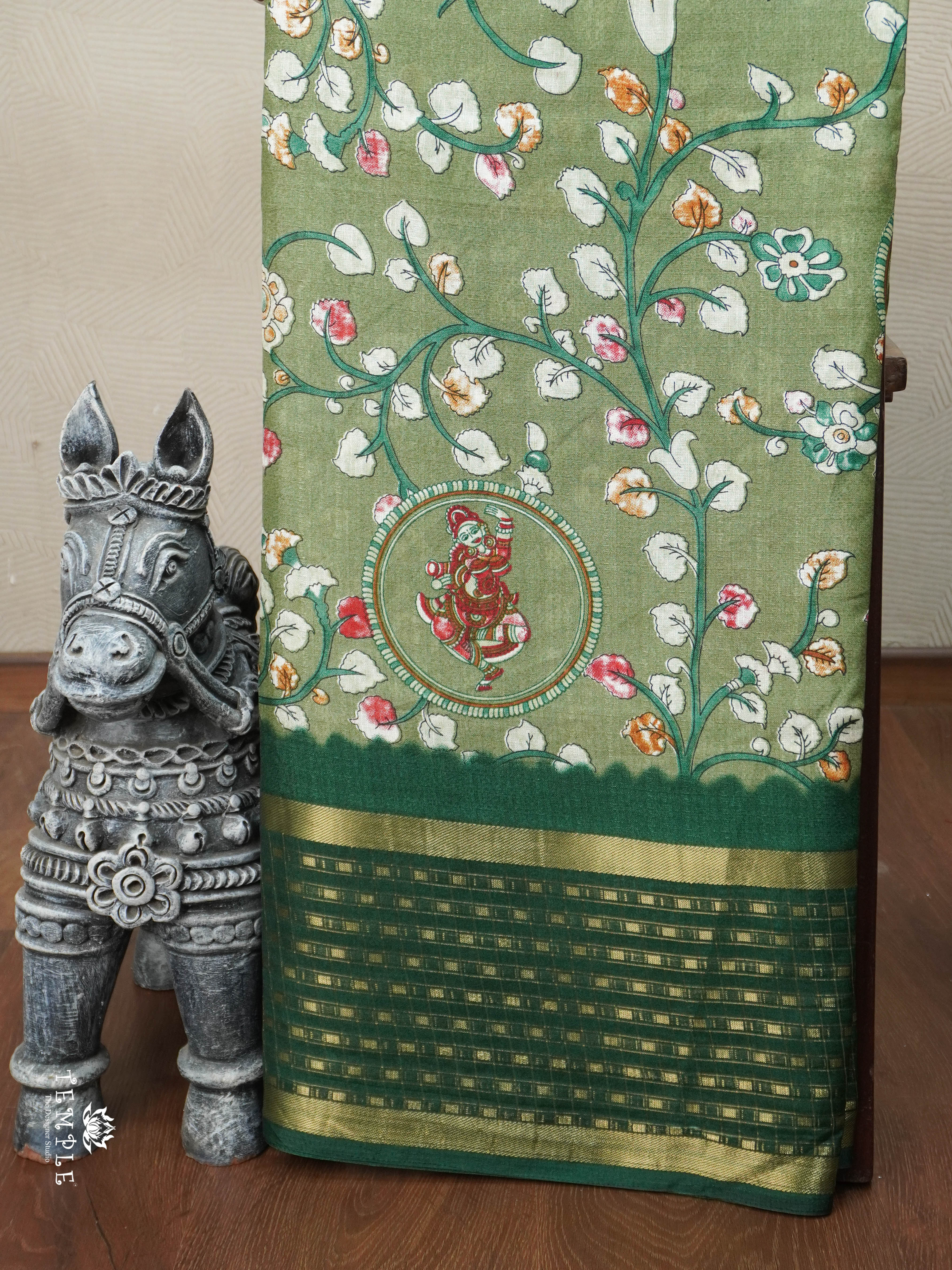 Printed Marshmallow Saree | TTDS2788