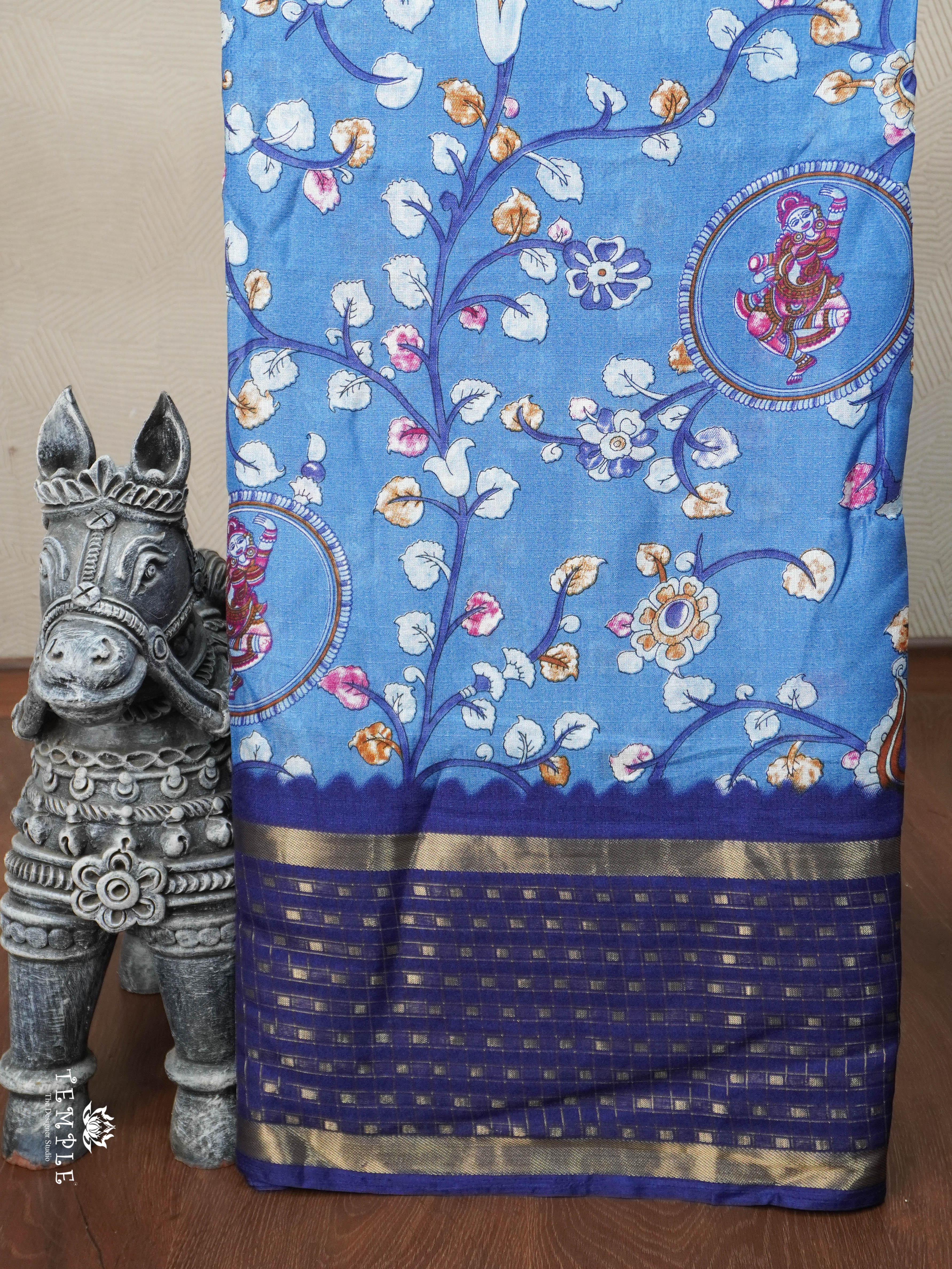 Printed Marshmallow Saree | TTDS2788