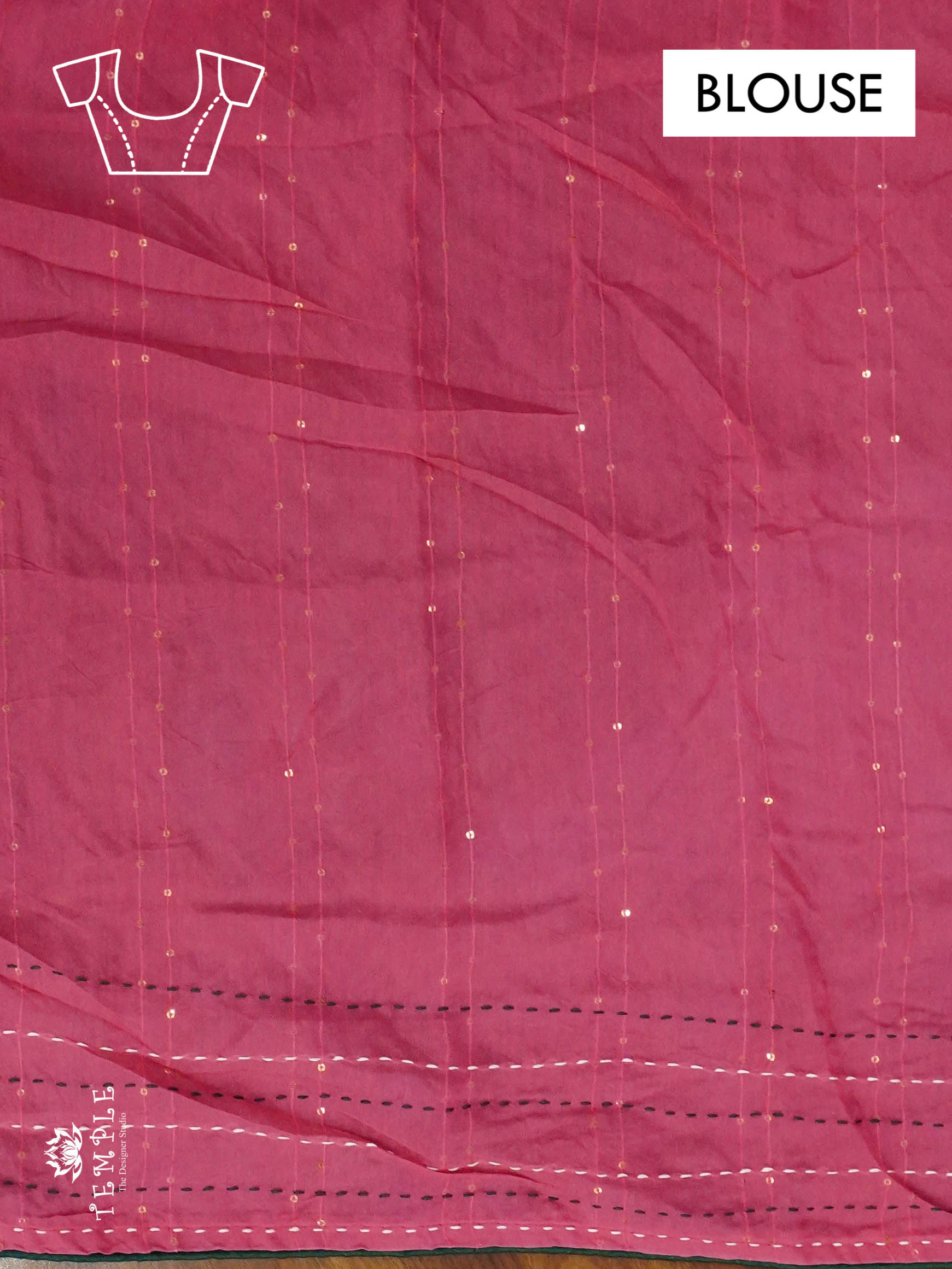 Batik Printed Saree With Kantha Work | TTDS1331 | Special Sale