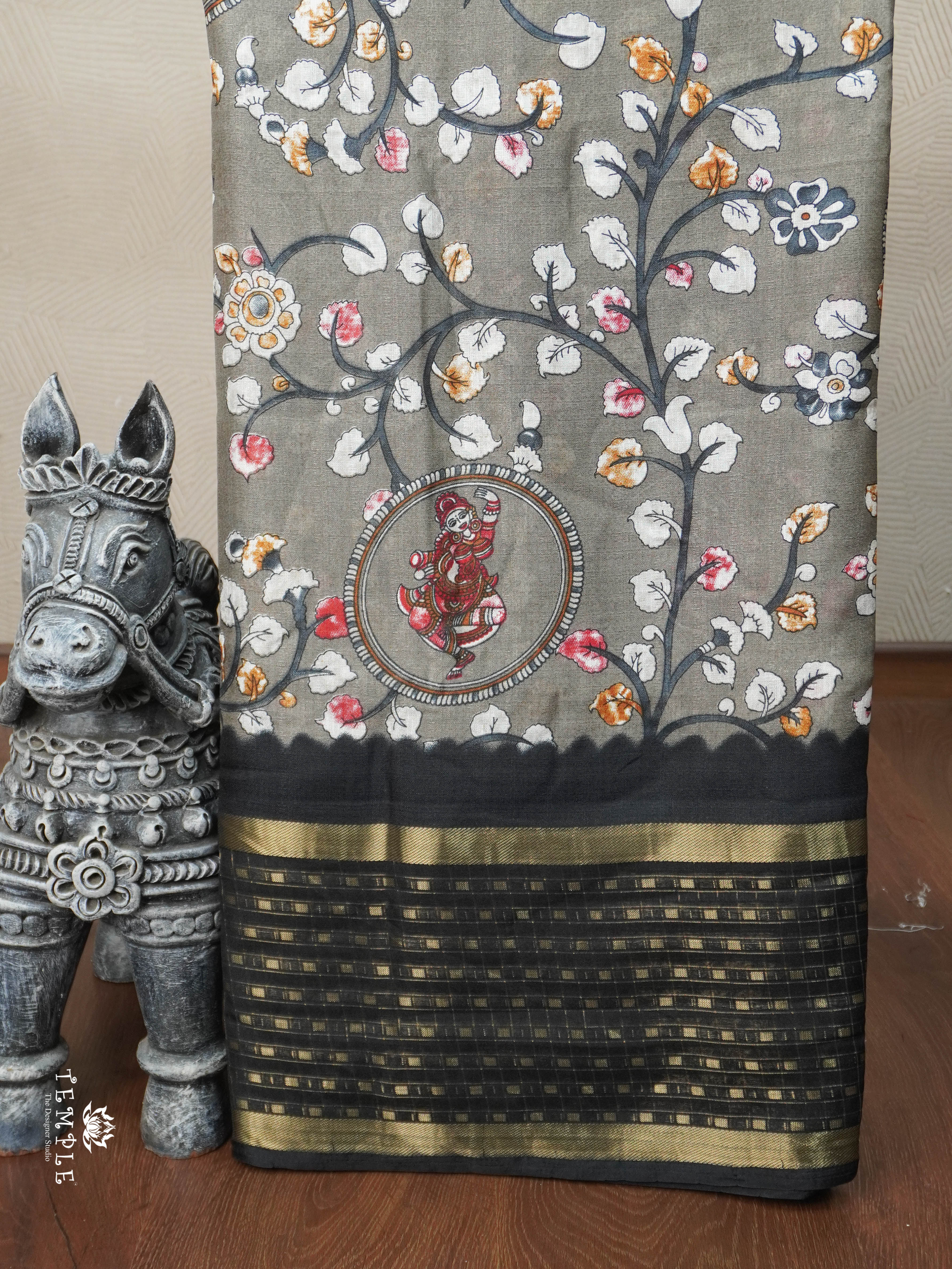 Printed Marshmallow Saree | TTDS2788