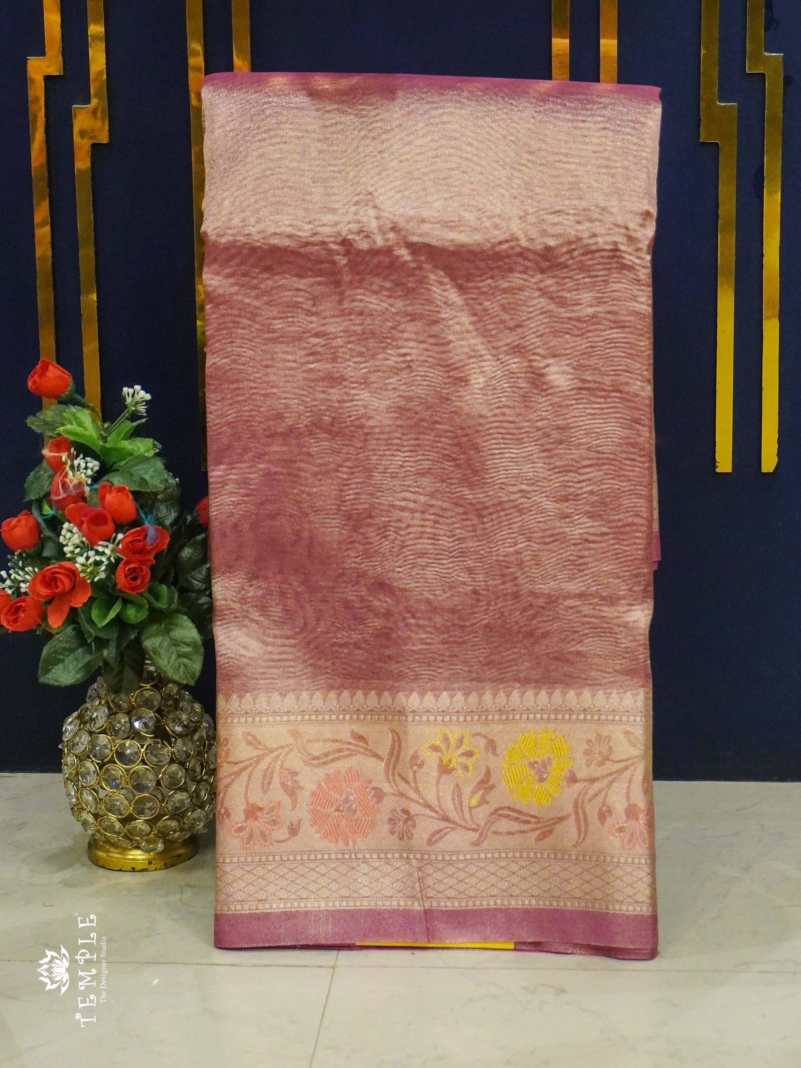 Crushed Tissue Saree | TTDS1335 | Sparkling Deals