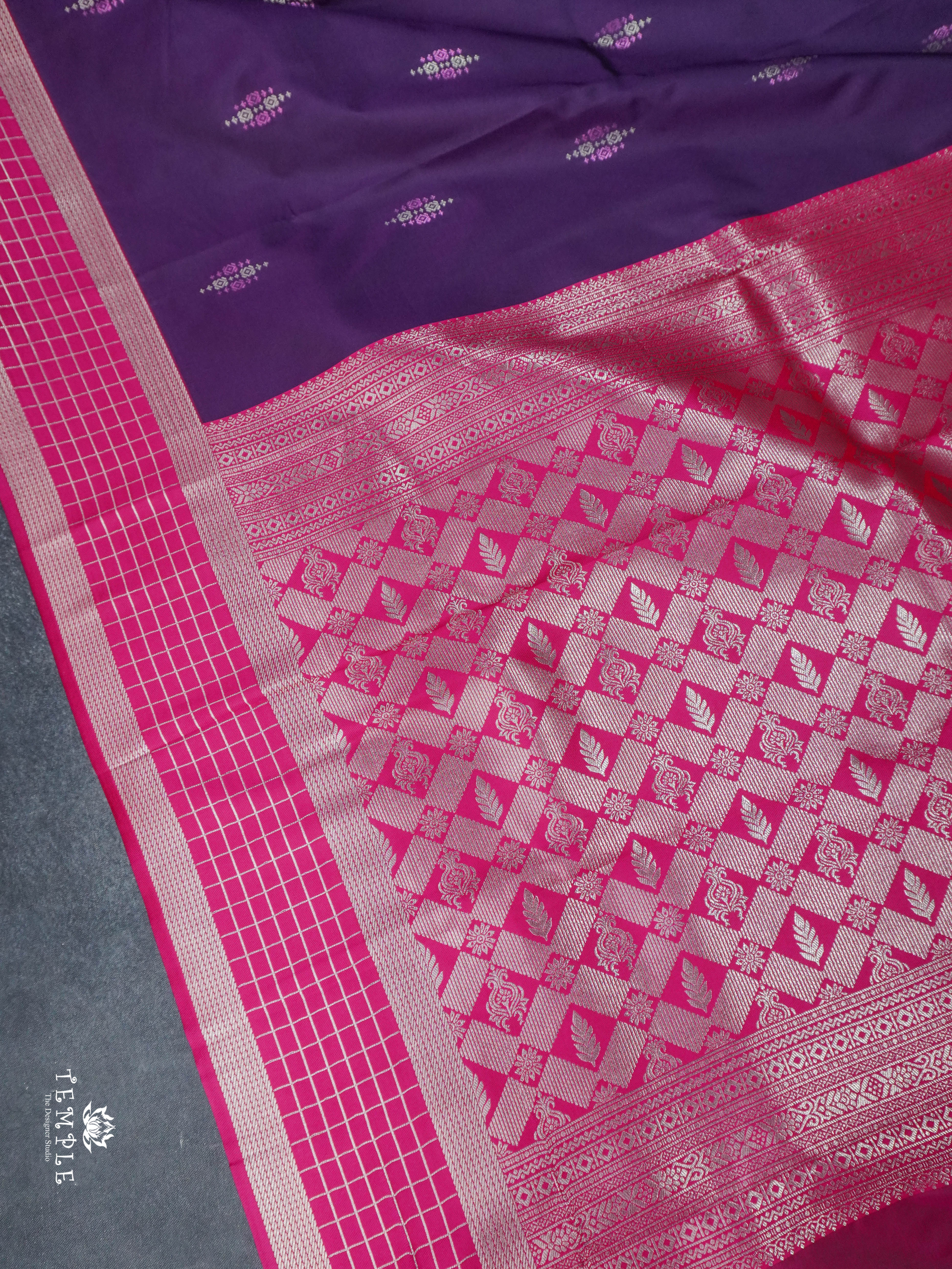 Contemporary Style Semi Kanchi Silk Saree | TTDS1795