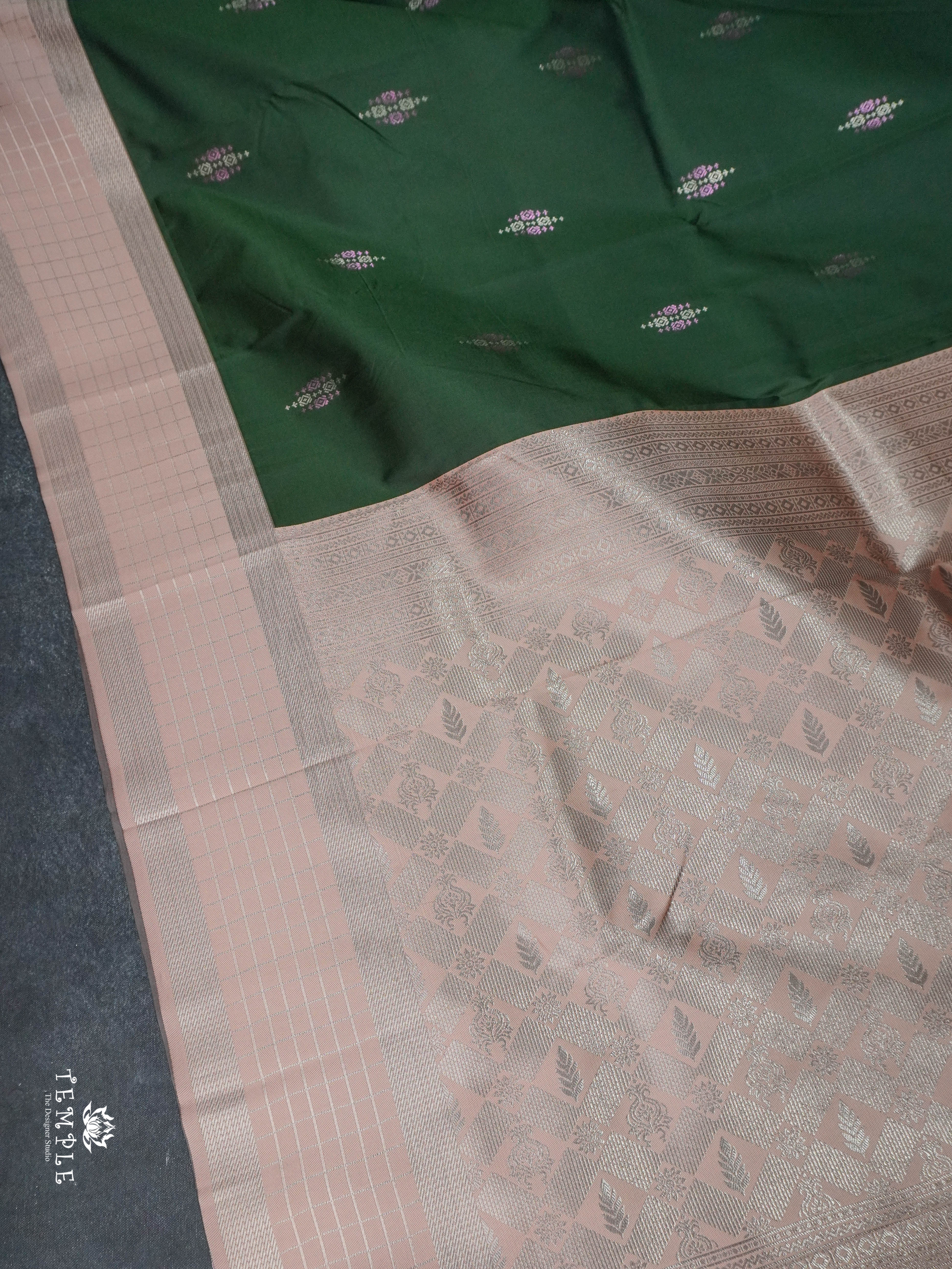 Contemporary Style Semi Kanchi Silk Saree | TTDS1795