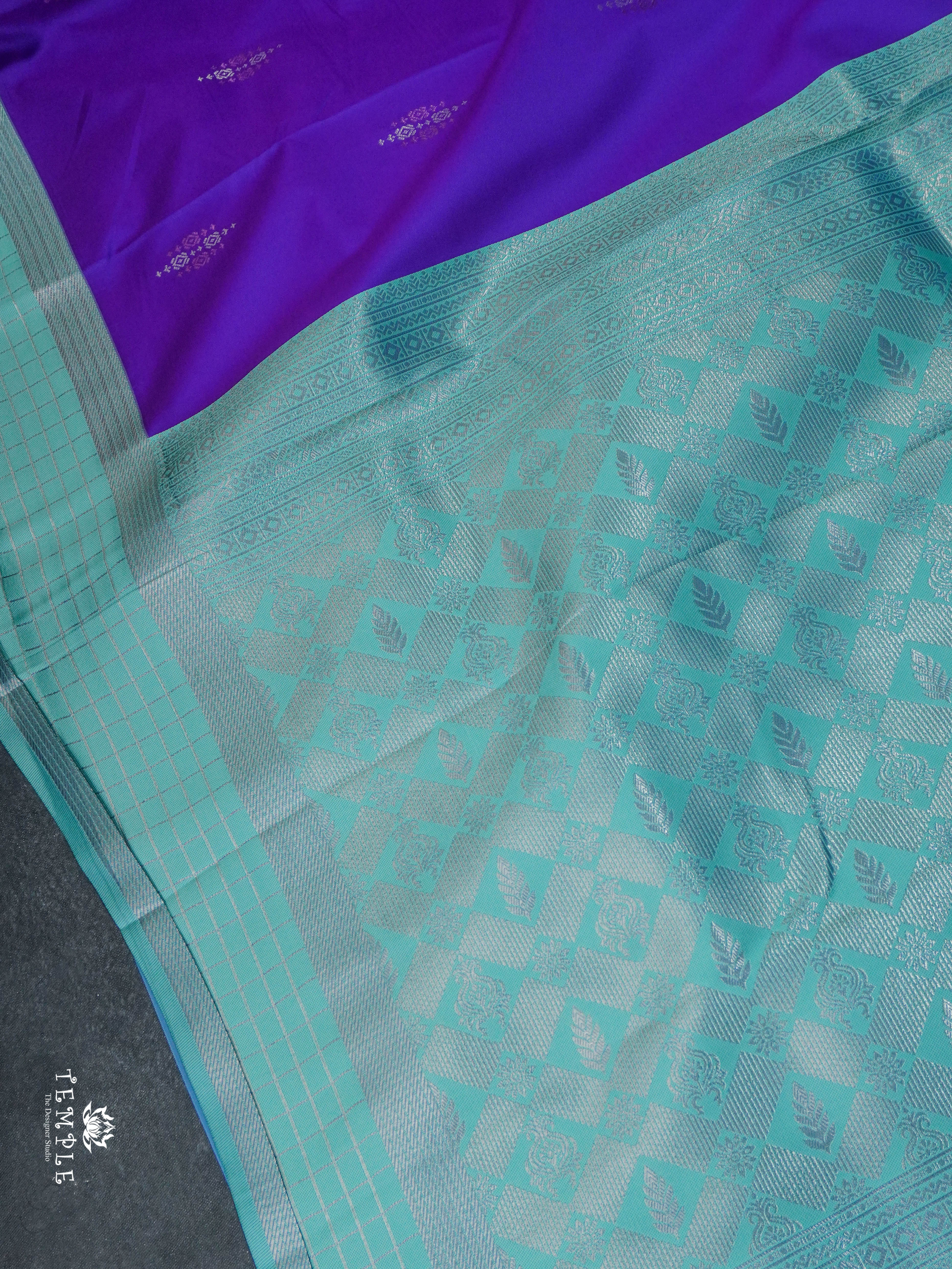 Contemporary Style Semi Kanchi Silk Saree | TTDS1795