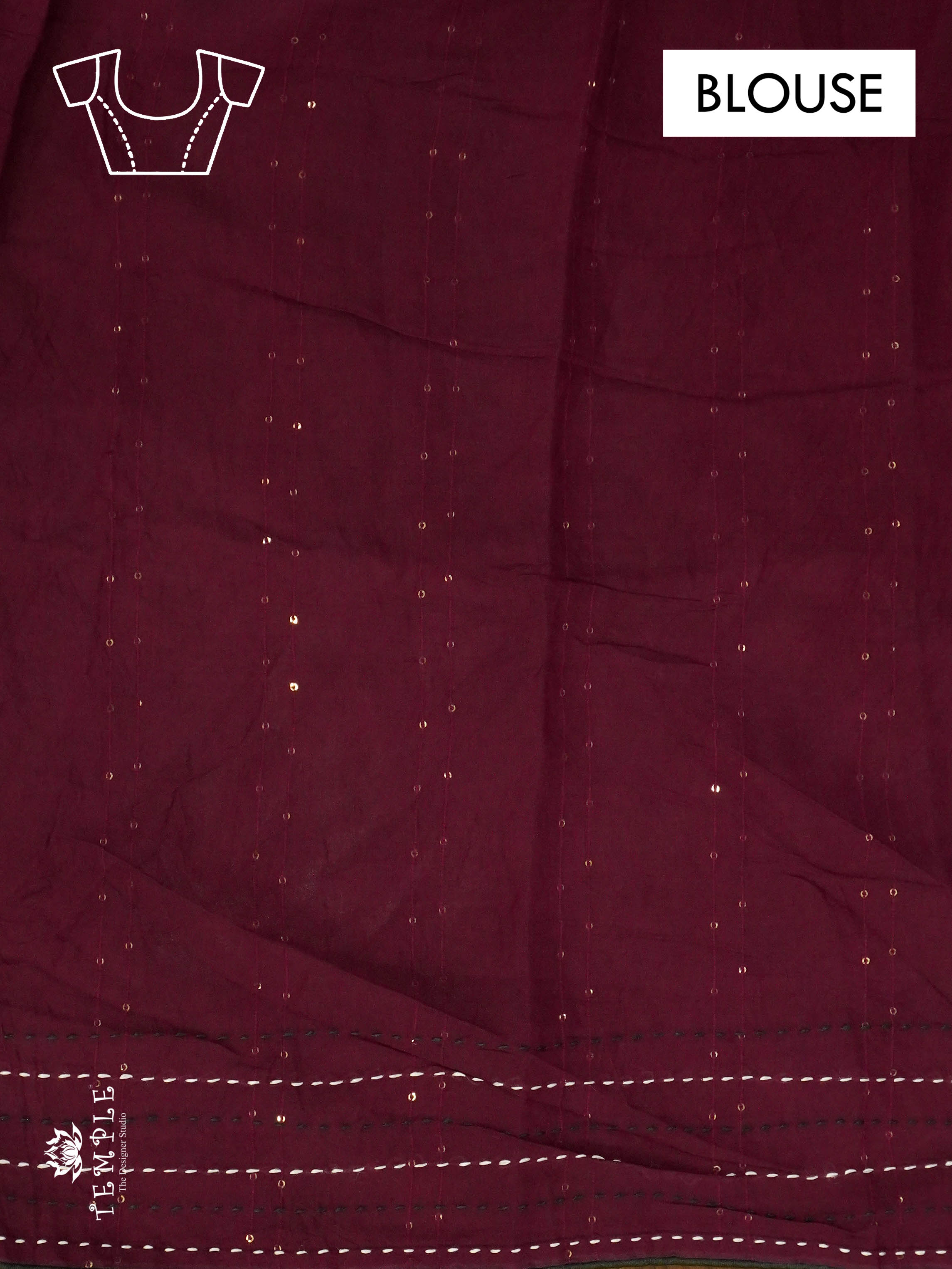 Batik Printed Saree With Kantha Work | TTDS1331 | Special Sale