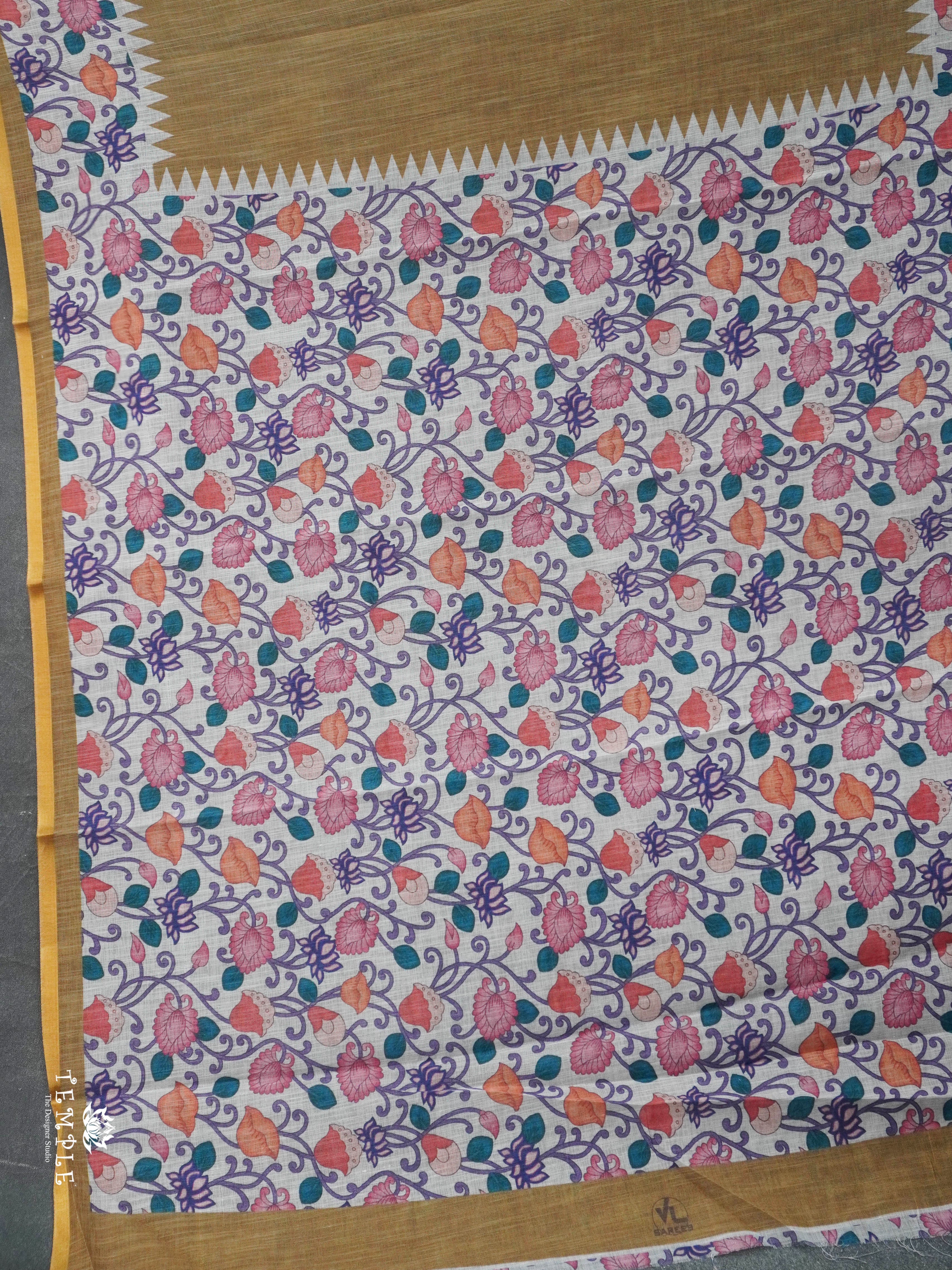 Linen Cotton Saree | TTDS2804