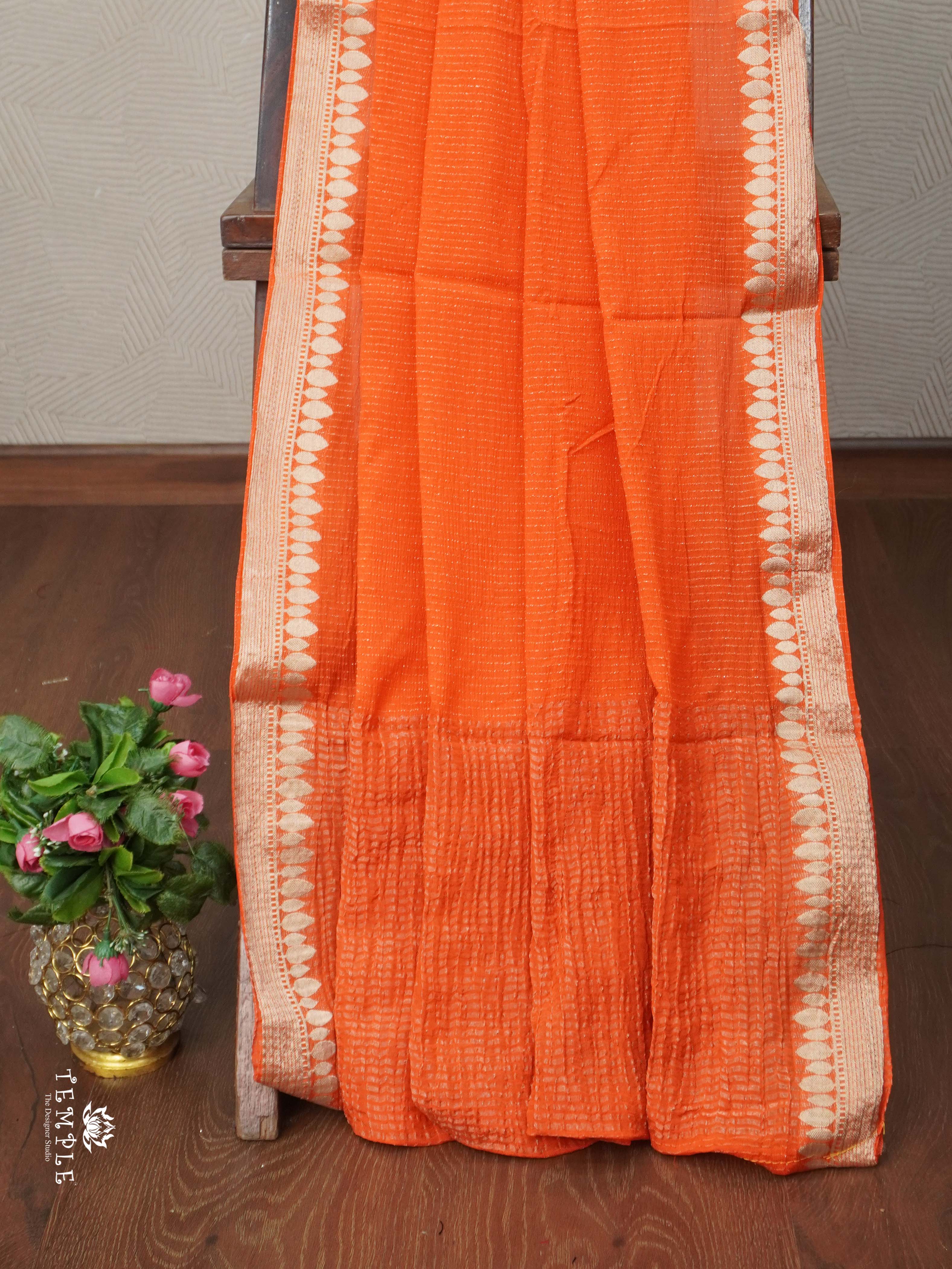 Fancy Georgette Saree With Vaira Oosi Pattern | TTDS2709