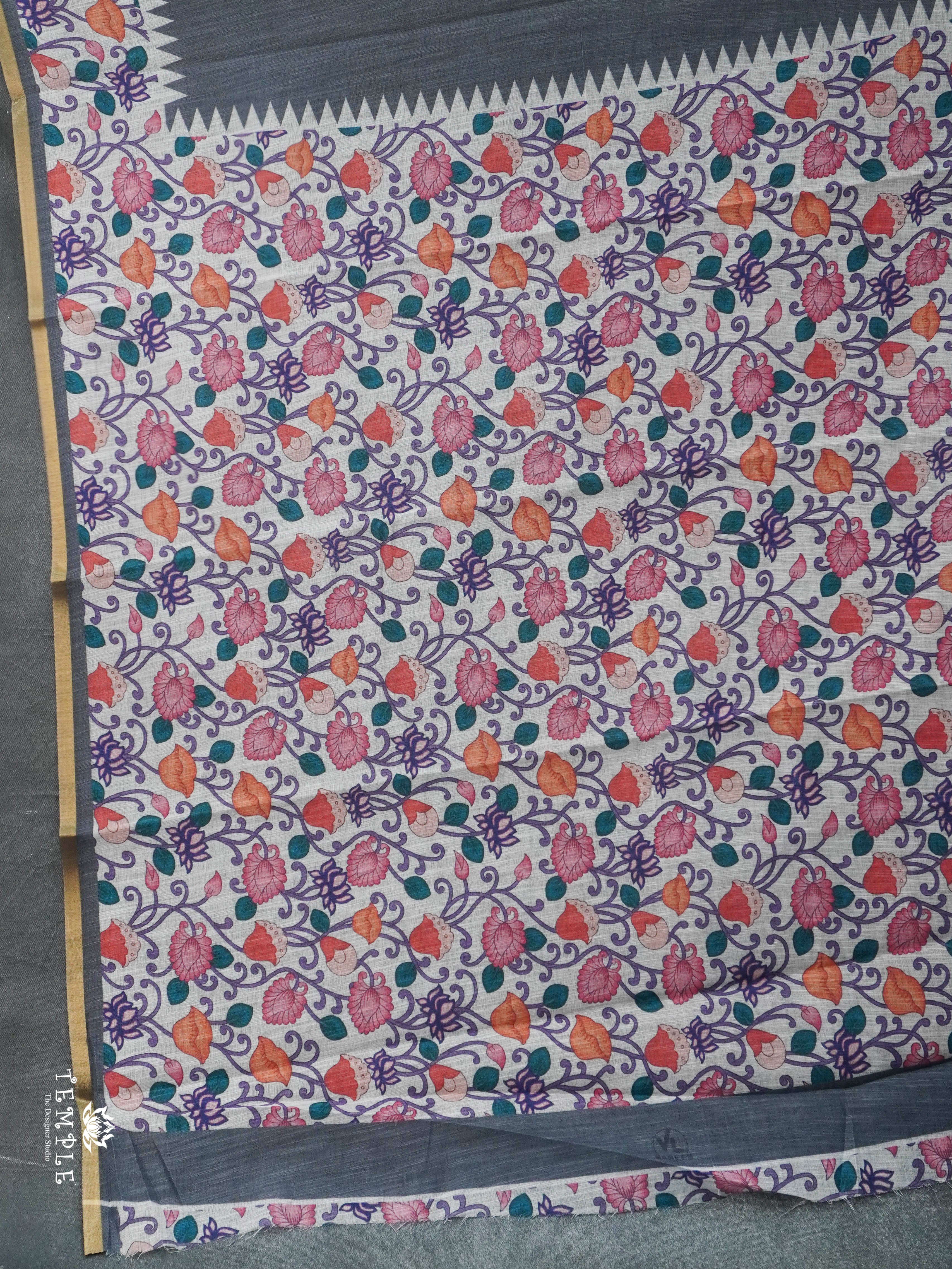 Linen Cotton Saree | TTDS2804