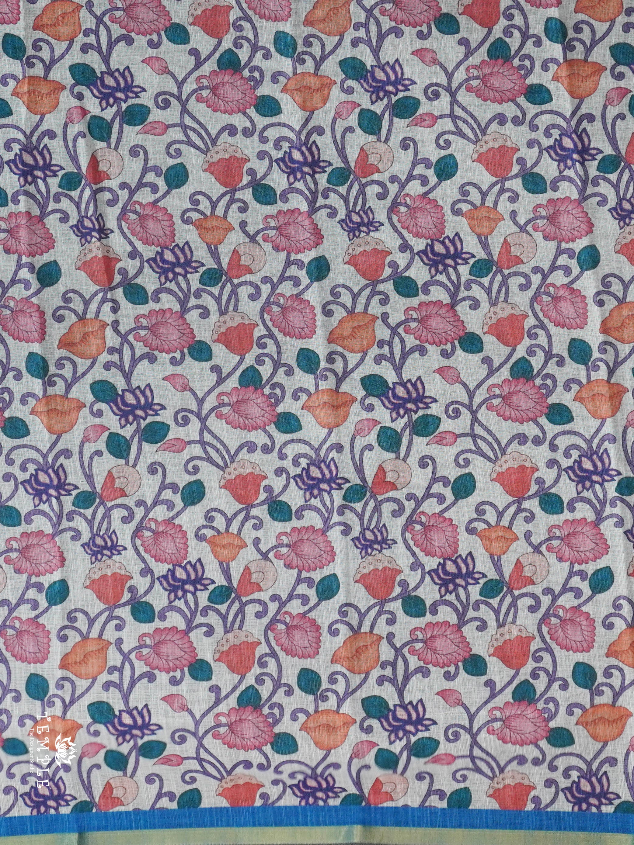 Linen Cotton Saree | TTDS2804