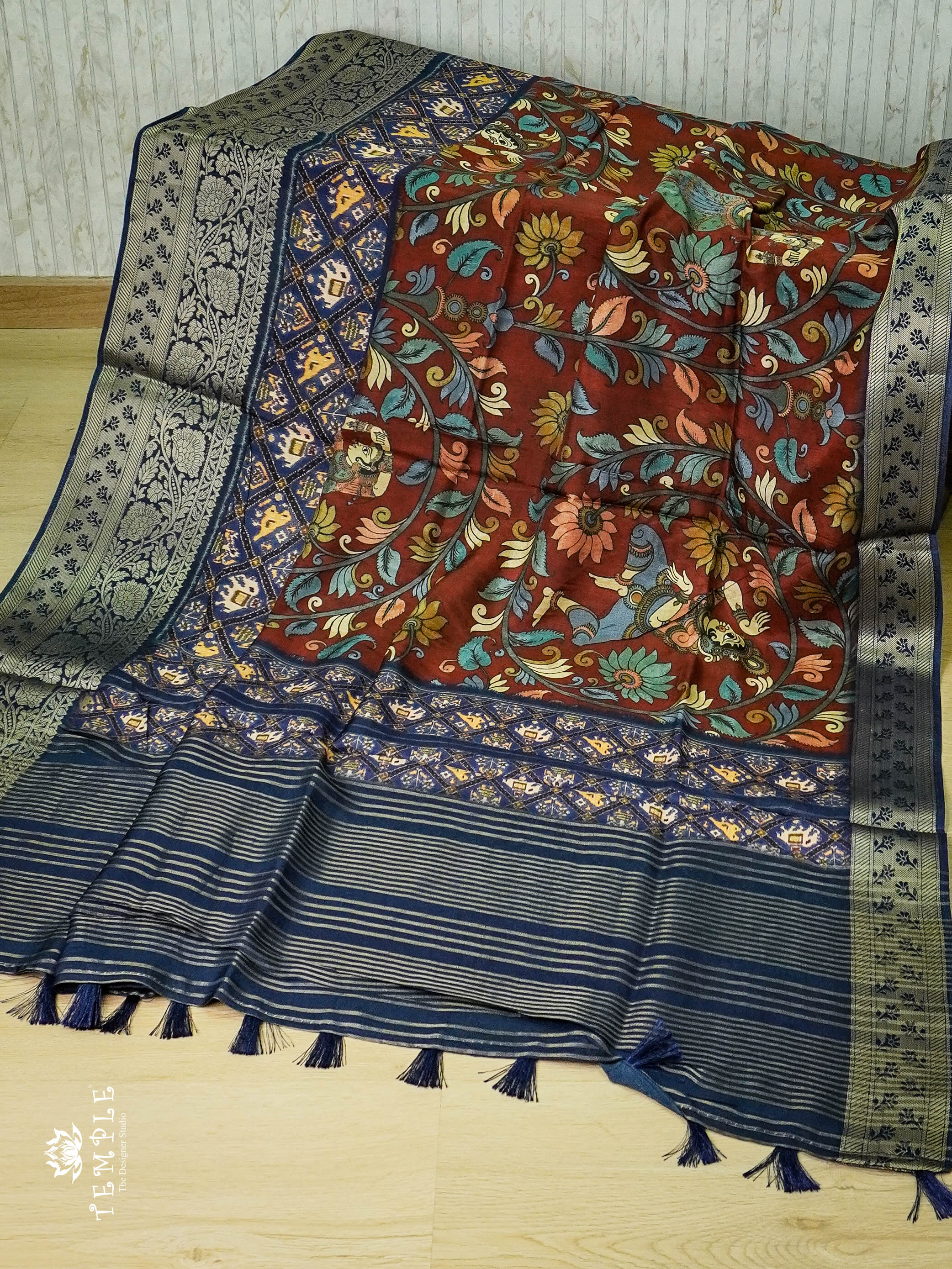 Kalamkari Sarees Online - Buy Kalamkari Silk Sarees at Low Prices –  Dailybuyys