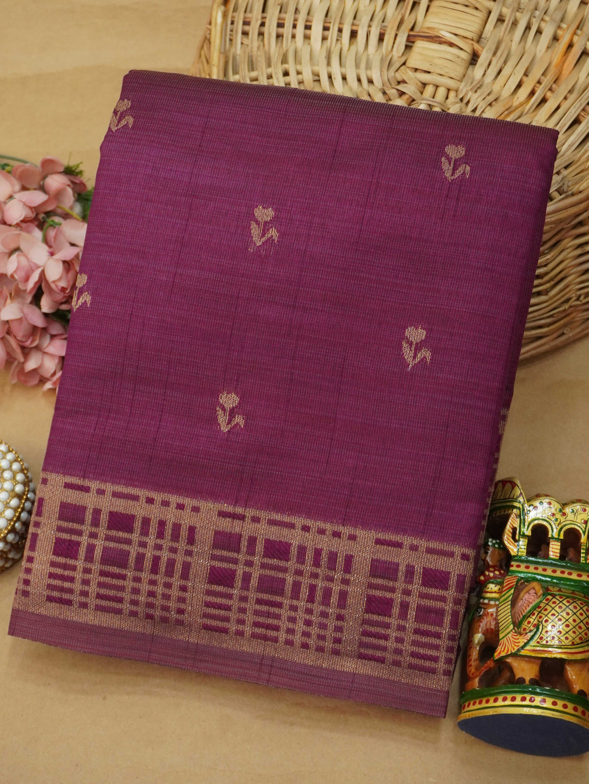 Tussar Silk Saree | TTDS3636