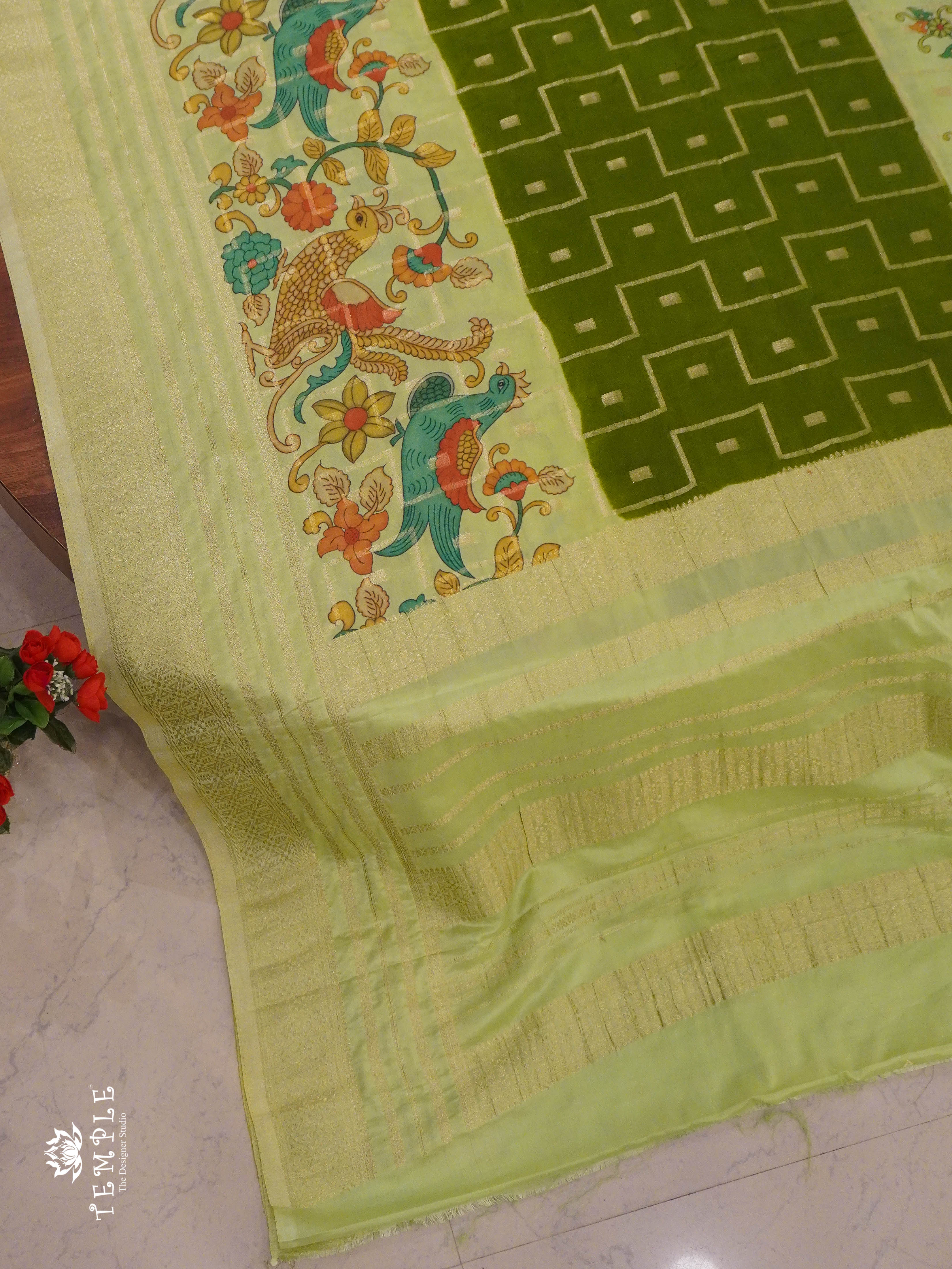 Mysore Crepe Silk Saree | TTDS1336