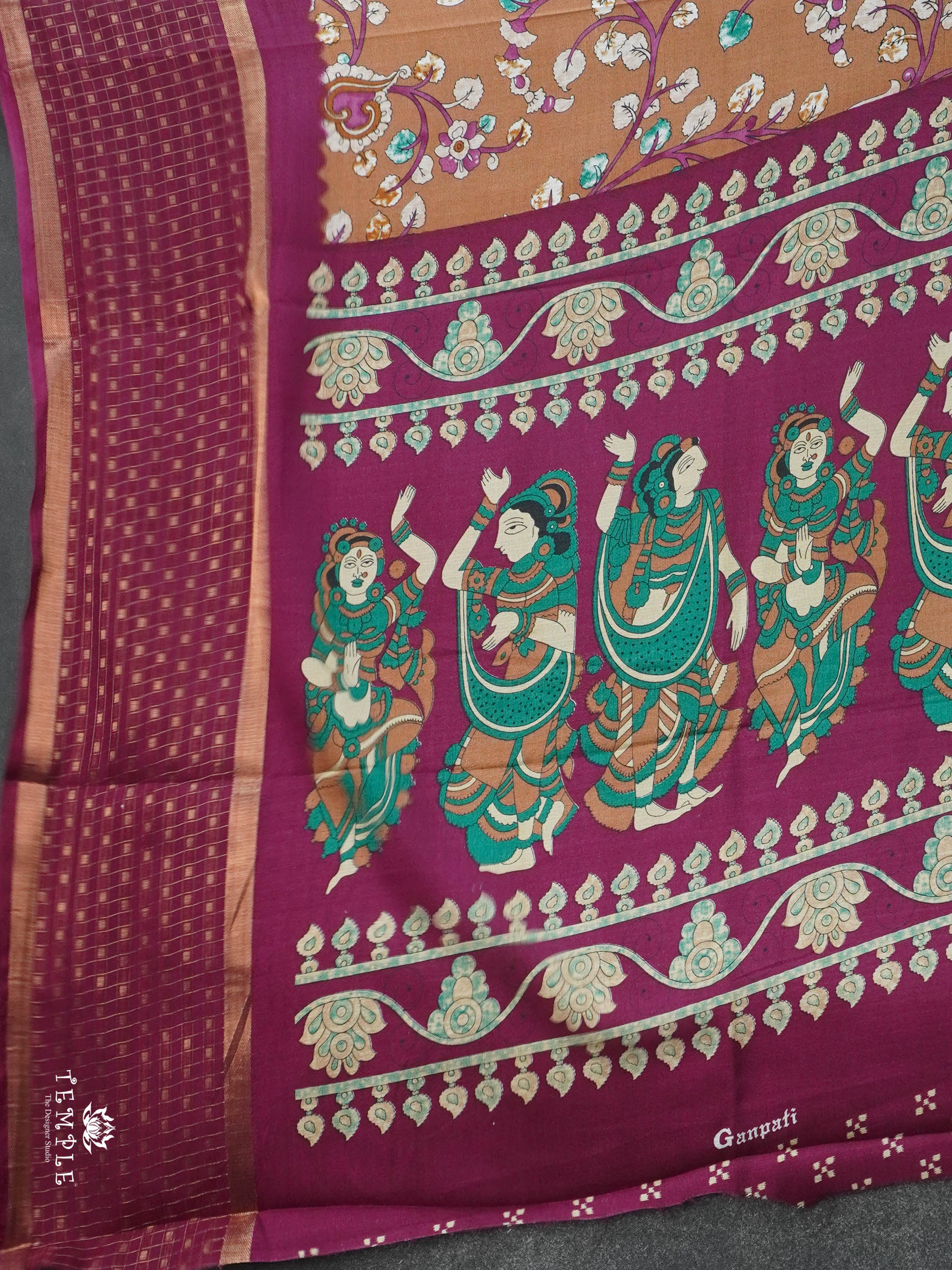 Printed Marshmallow Saree | TTDS2788