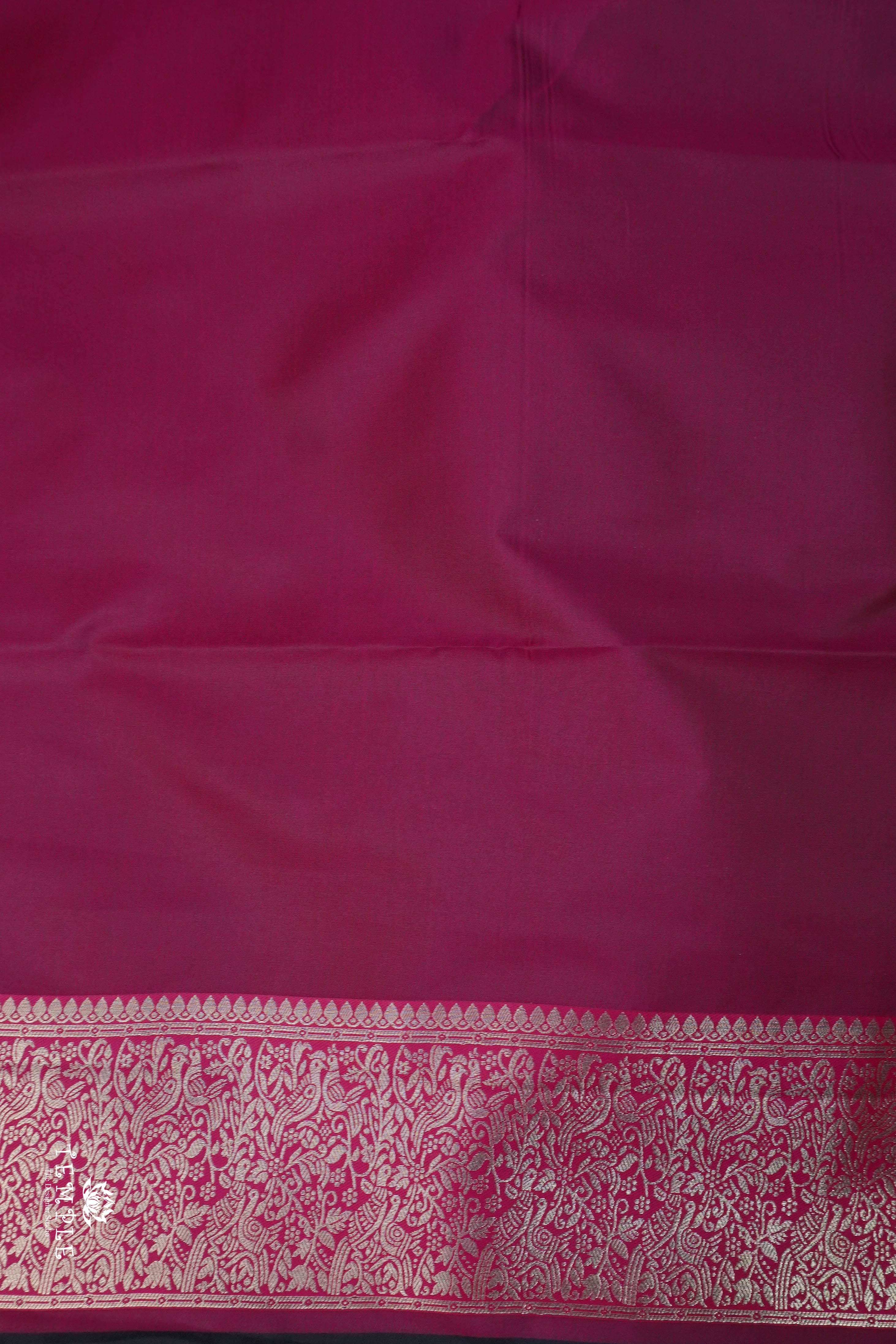 Semi Kanchi Silk Saree With Zari Woven Pattern | TTDS1799