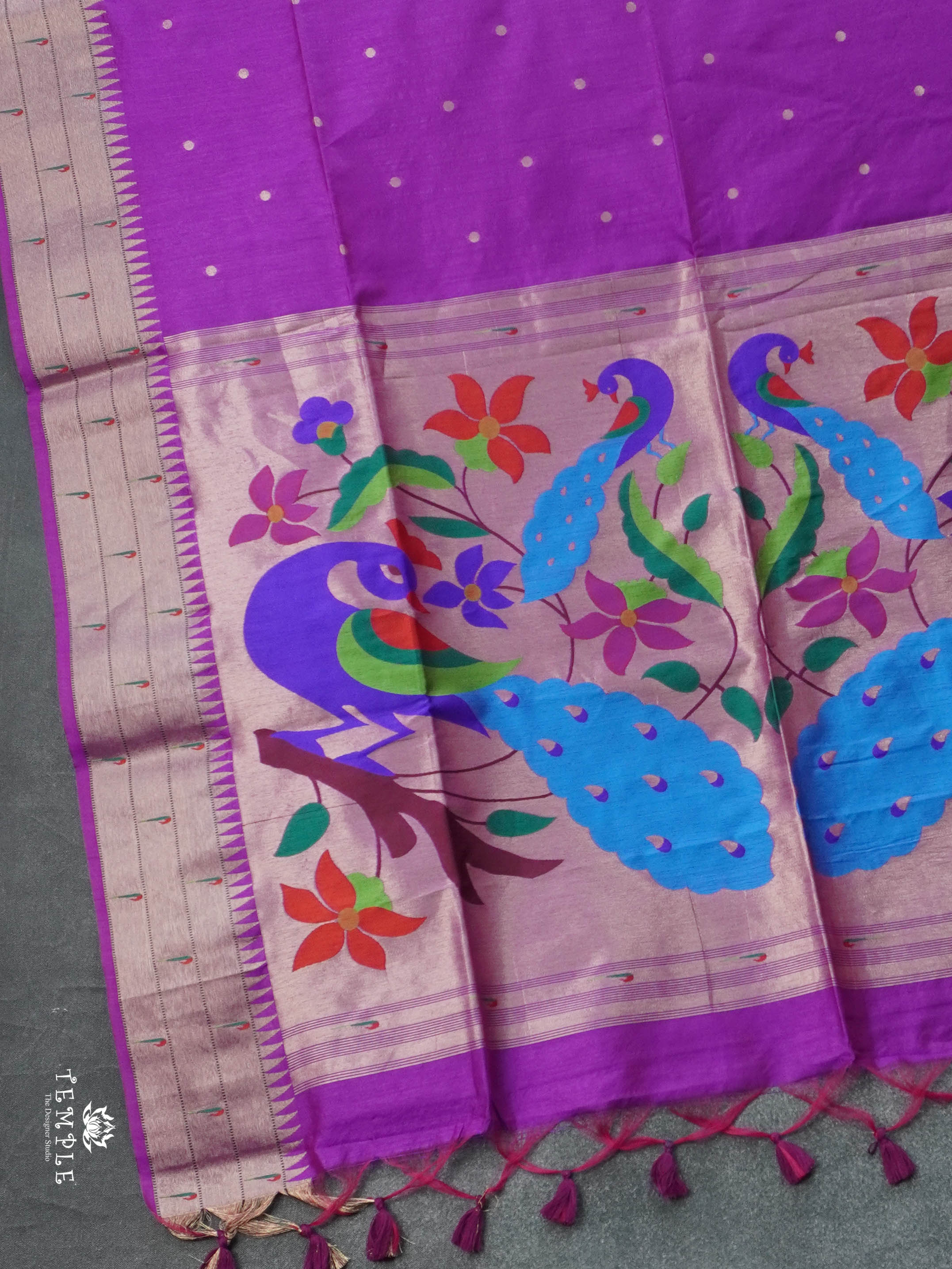 Chanderi Silk Cotton Saree with Paithani weaving | TTDS2815 | PRE BOOKING