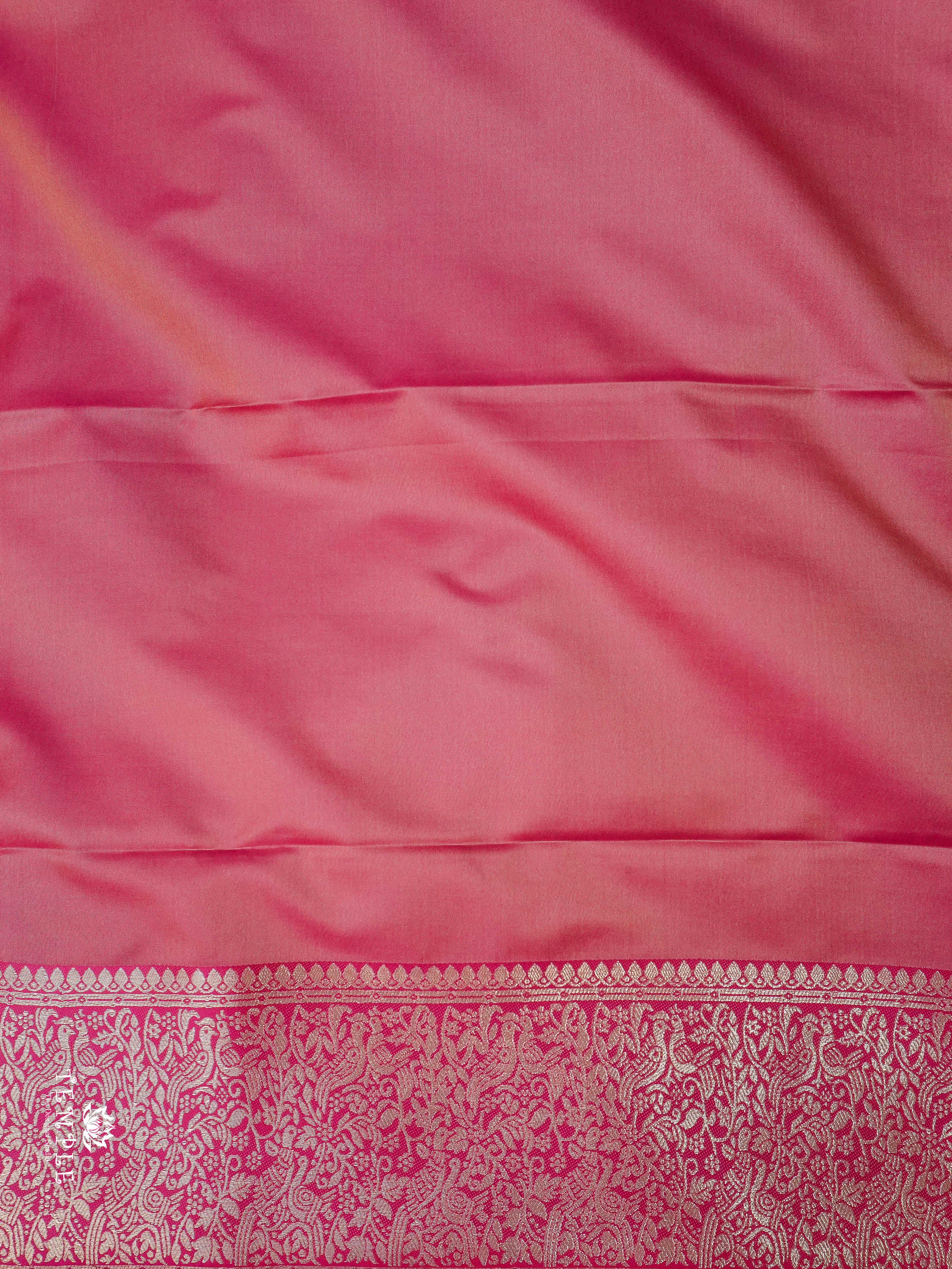 Semi Kanchi Silk Saree With Zari Woven Pattern | TTDS1799