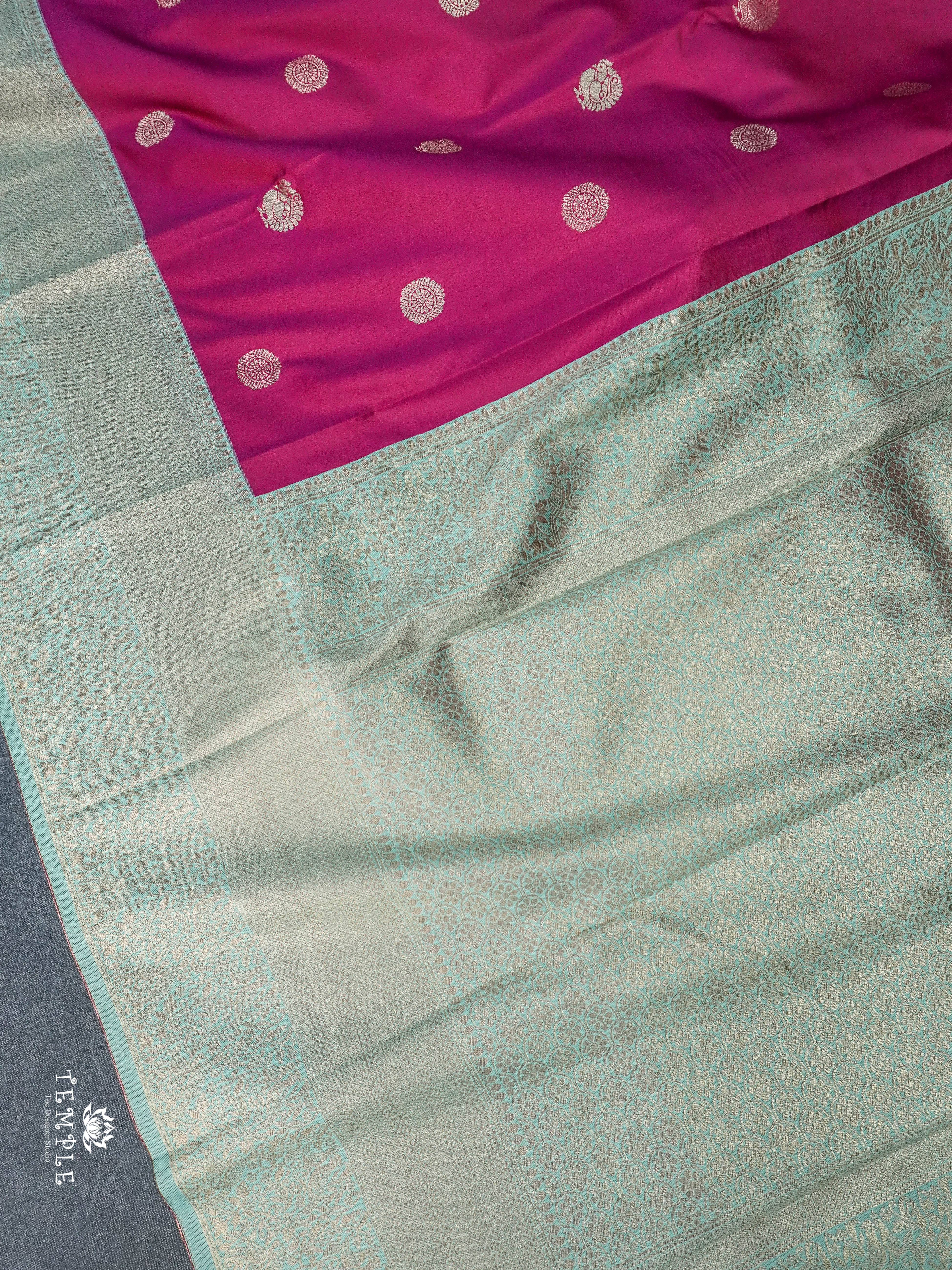 Semi Kanchi Silk Saree With Zari Woven Pattern | TTDS1799