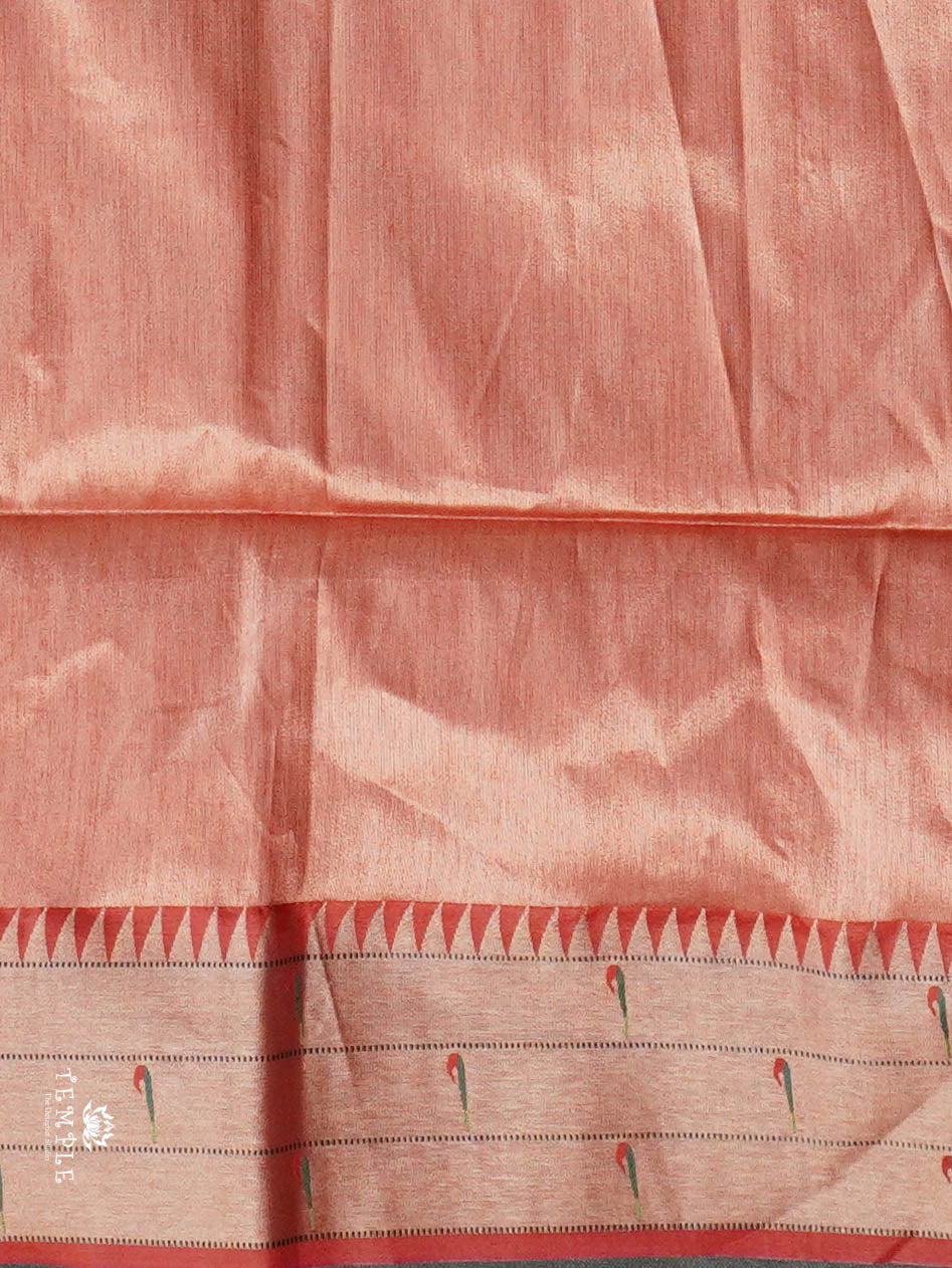 Chanderi Silk Cotton Saree with Paithani weaving | TTDS2815 | PRE BOOKING