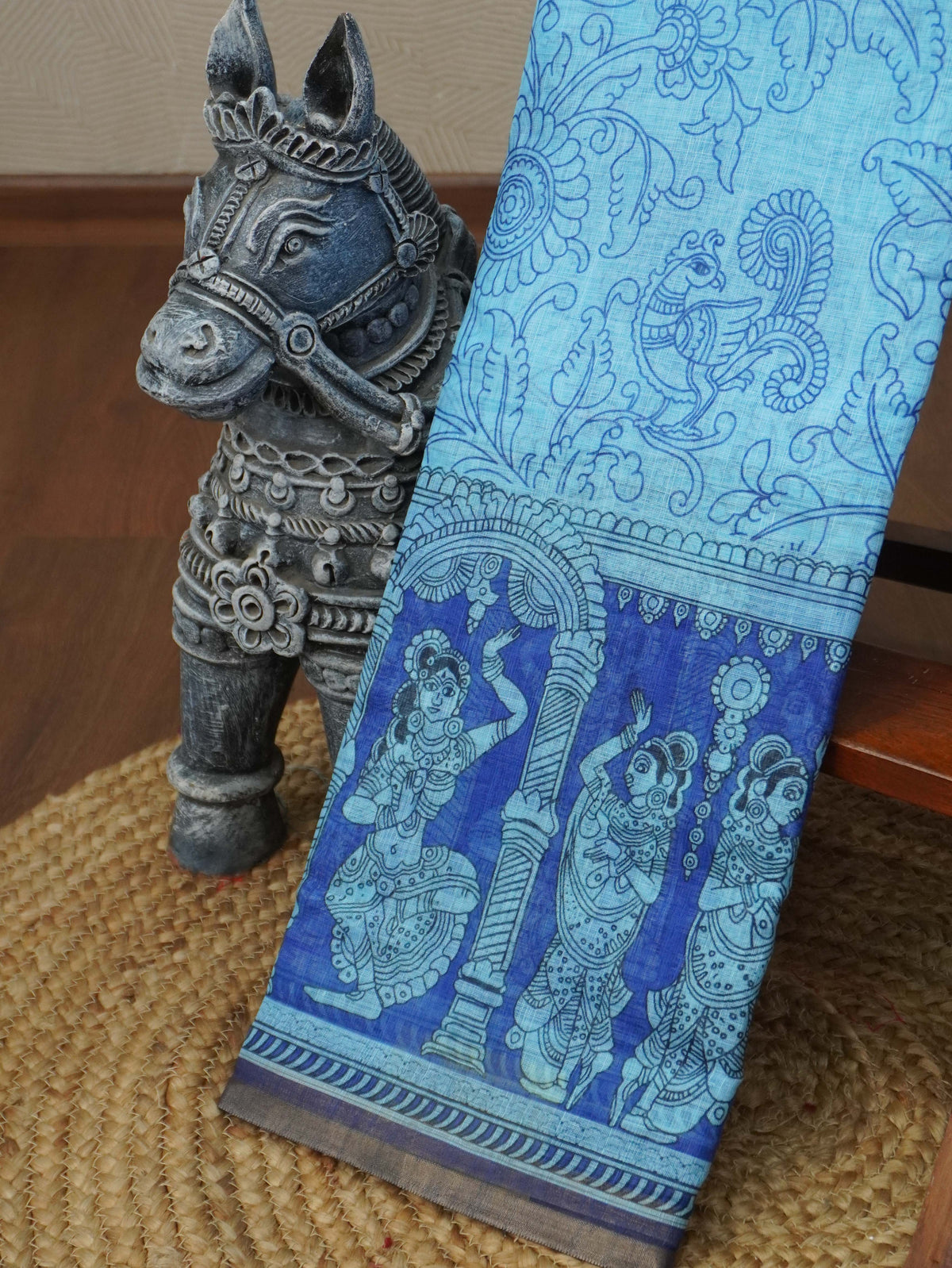 Linen Cotton Saree | TTDS3640