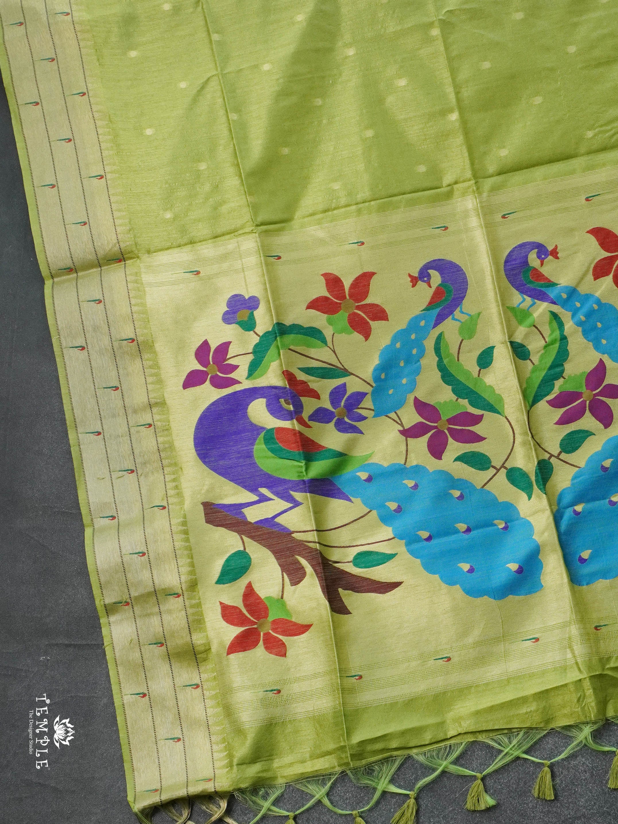 Chanderi Silk Cotton Saree with Paithani weaving | TTDS2815 | PRE BOOKING