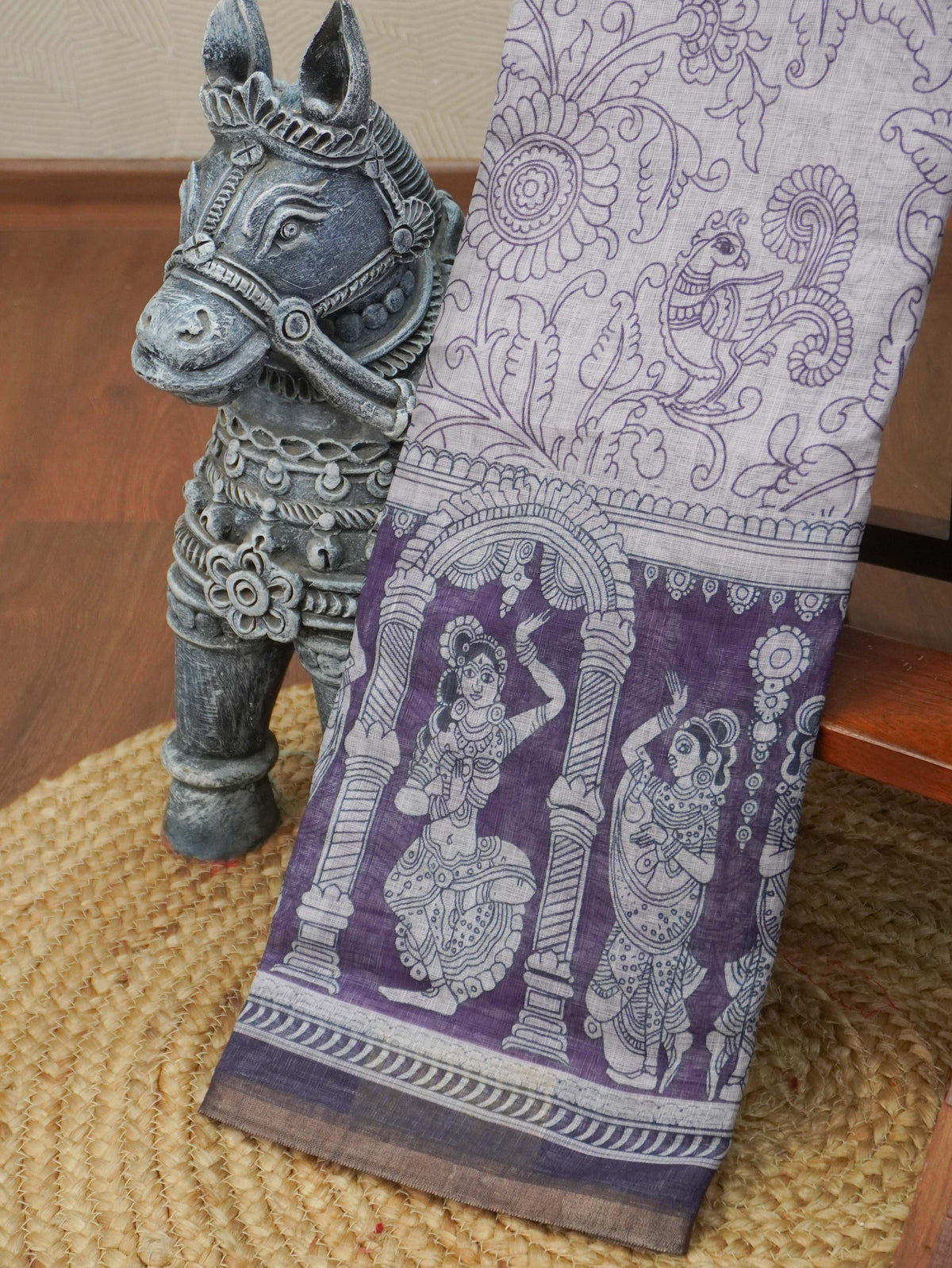 Linen Cotton Saree | TTDS3640