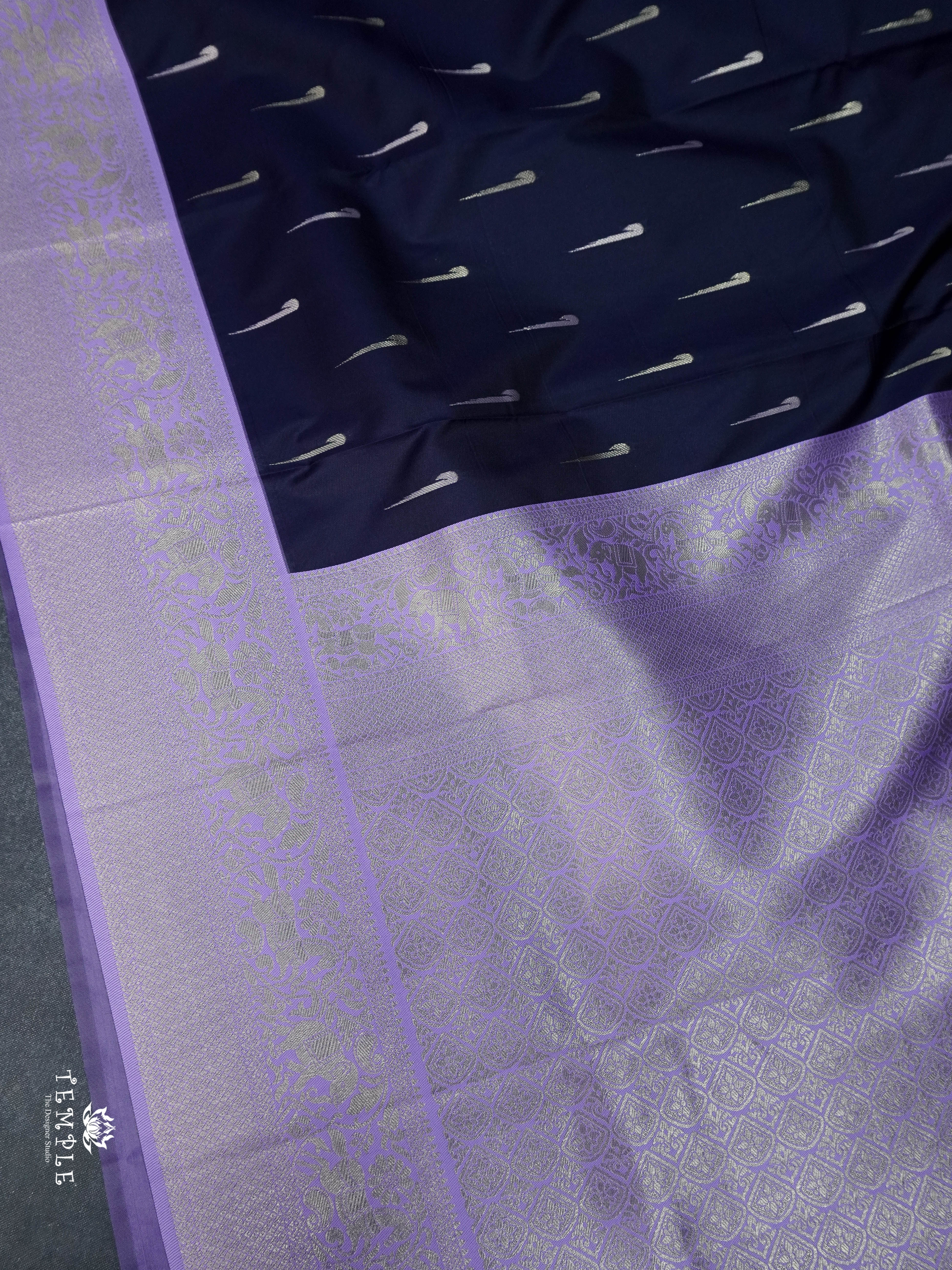 Contemporary Style Semi Kanchi Silk Saree | TTDS1798