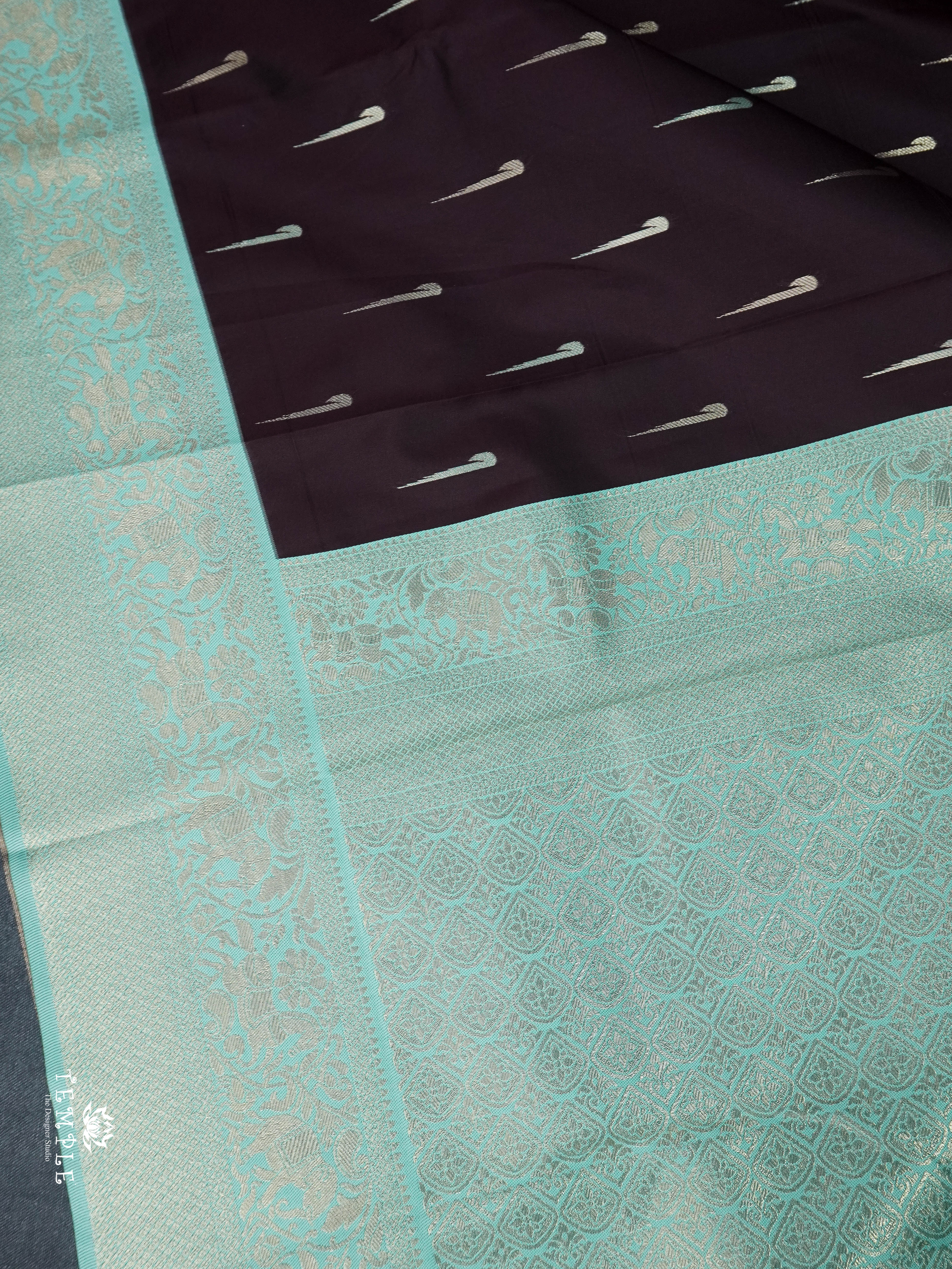 Contemporary Style Semi Kanchi Silk Saree | TTDS1798