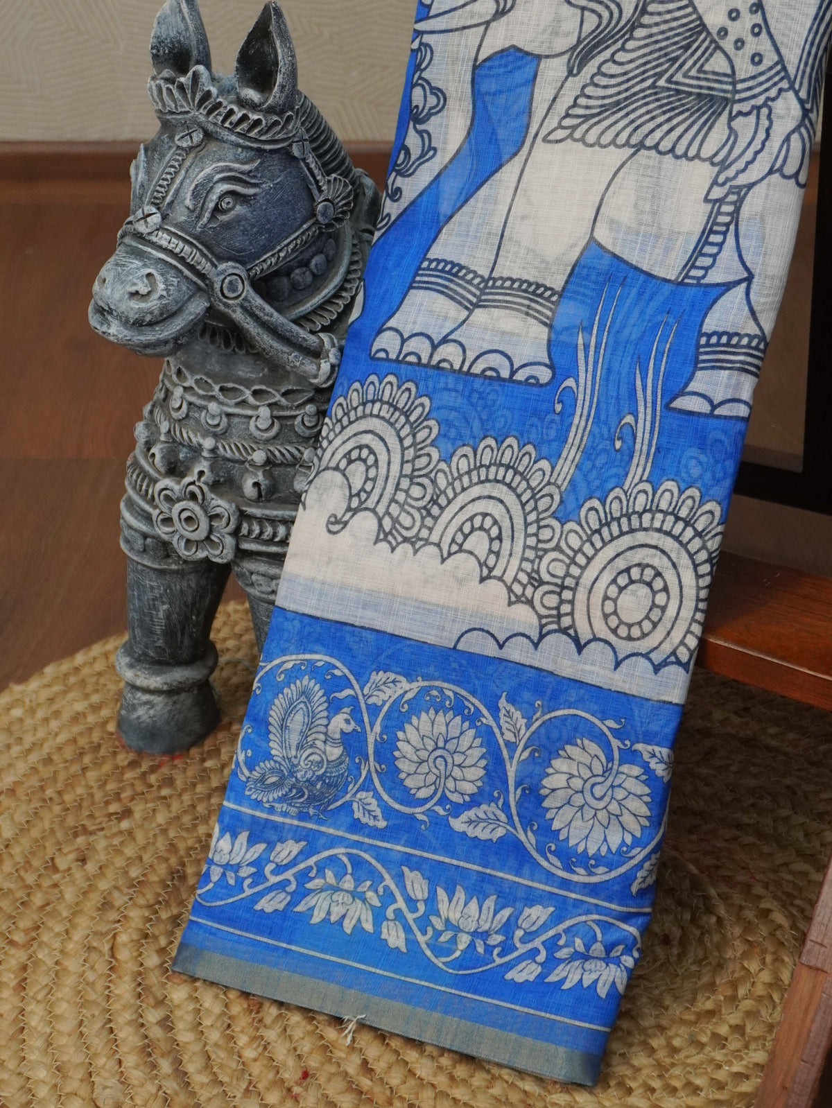 Linen Cotton Saree | TTDS3641