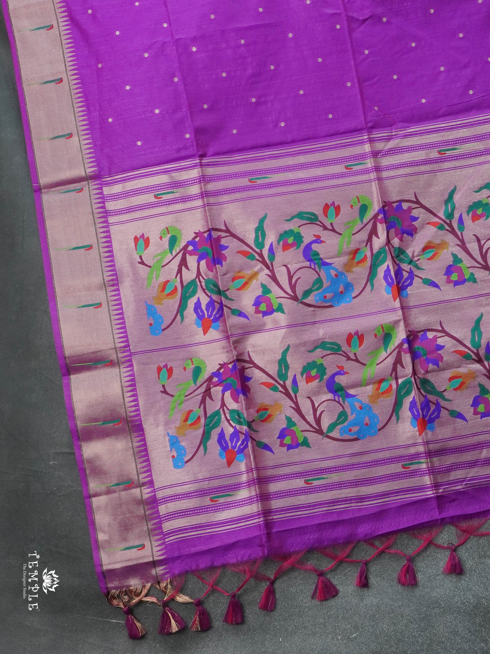 Chanderi Silk Cotton Saree with Paithani | TTDS2795 | PRE BOOKING