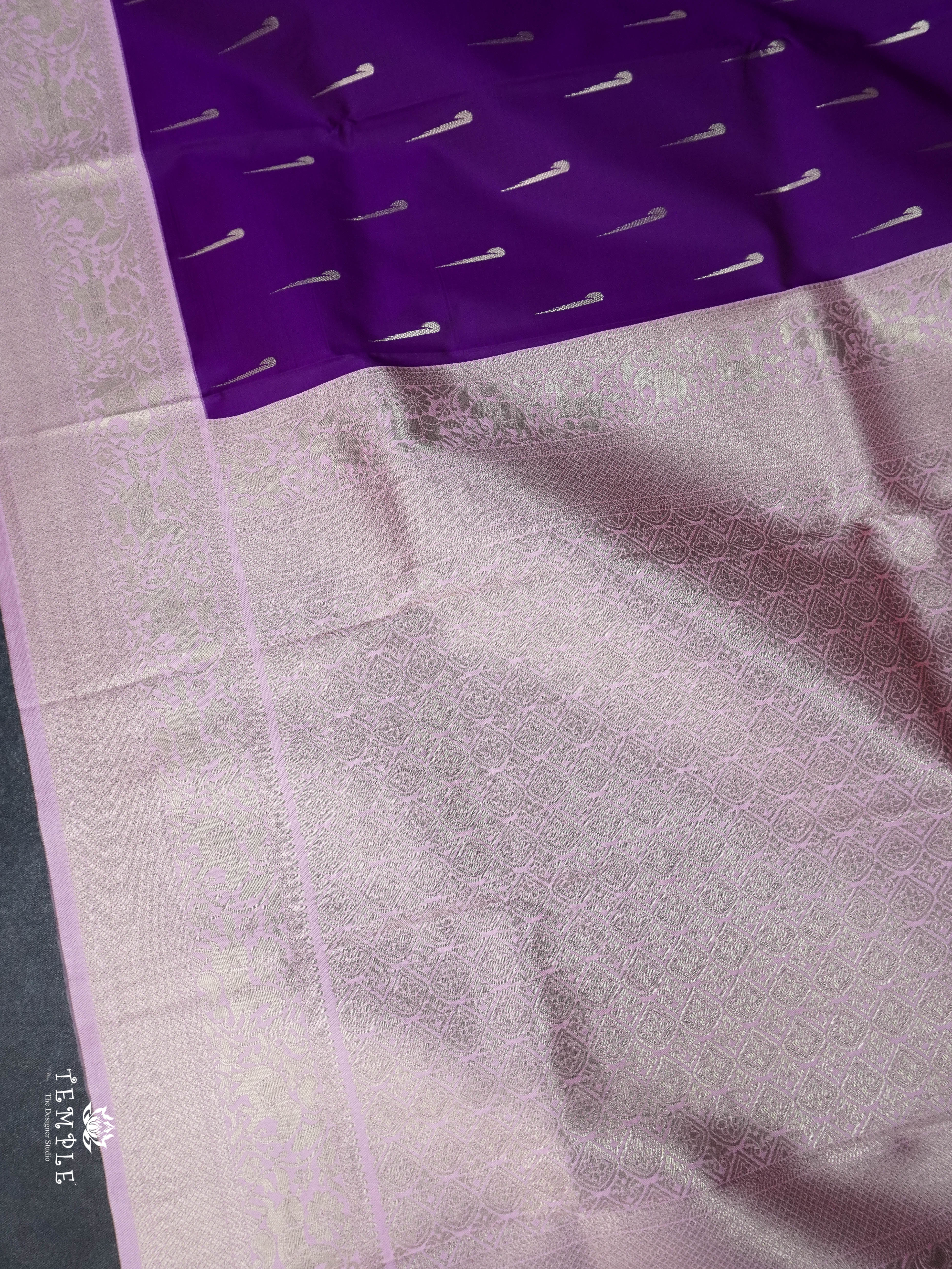 Contemporary Style Semi Kanchi Silk Saree | TTDS1798