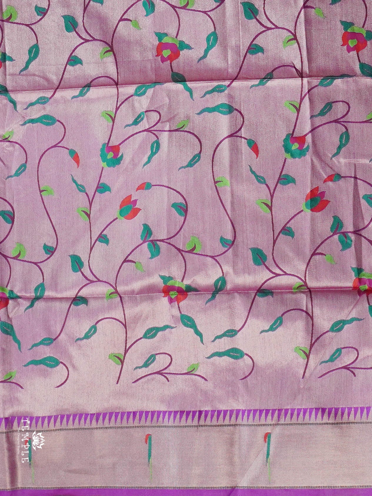 Chanderi Silk Cotton Saree with Paithani | TTDS2795 | PRE BOOKING