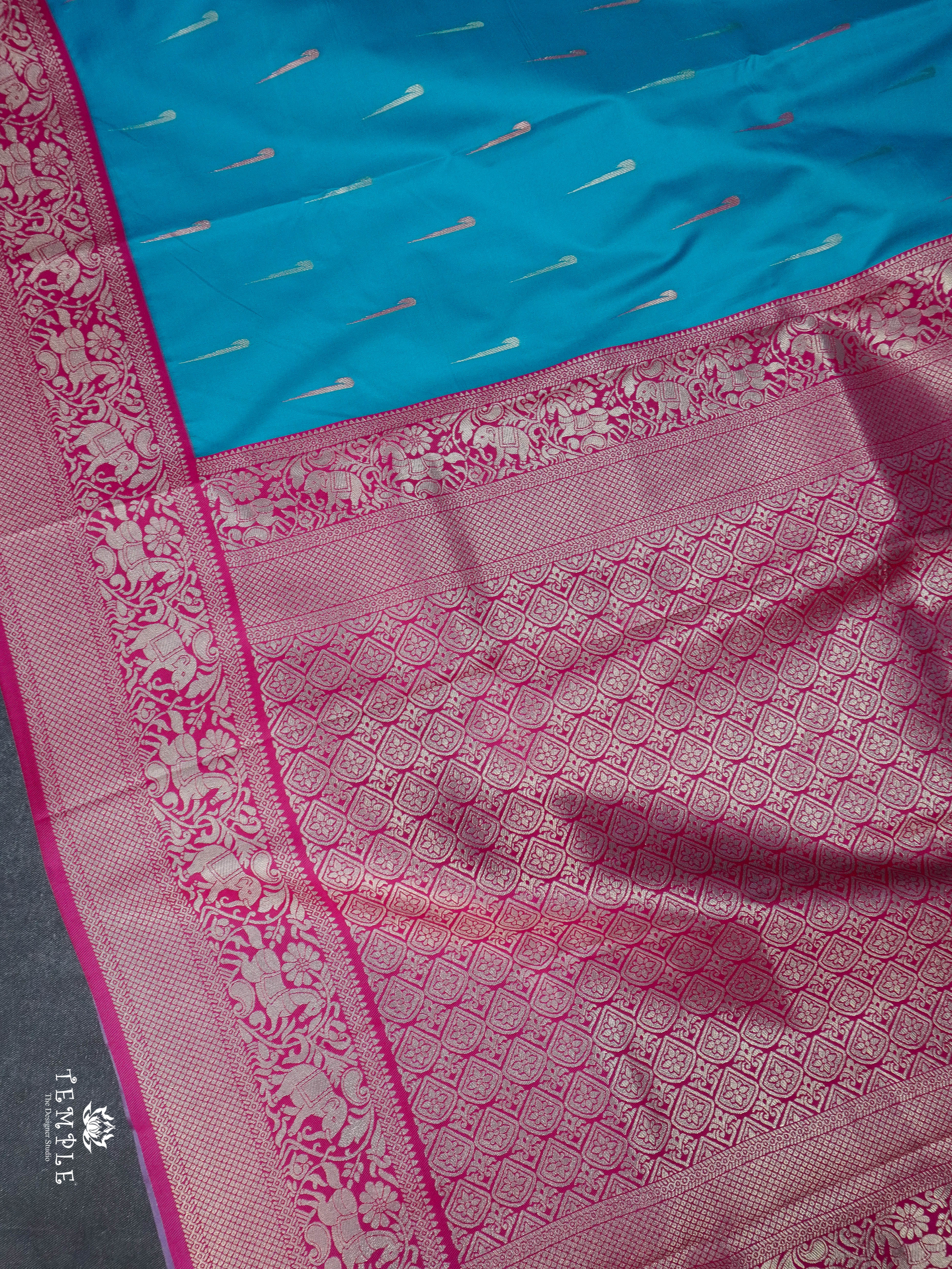 Contemporary Style Semi Kanchi Silk Saree | TTDS1798