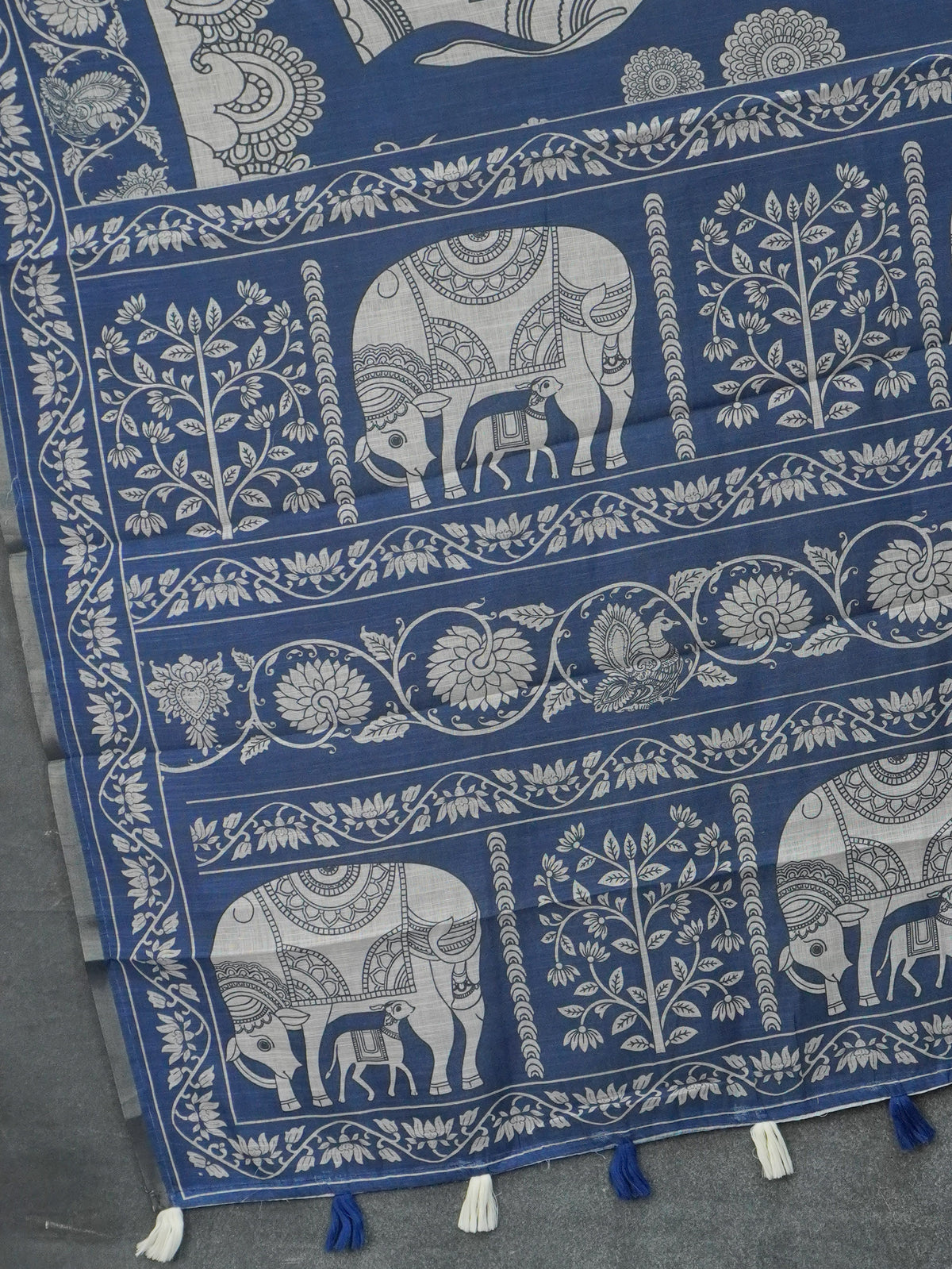 Linen Cotton Saree | TTDS3641